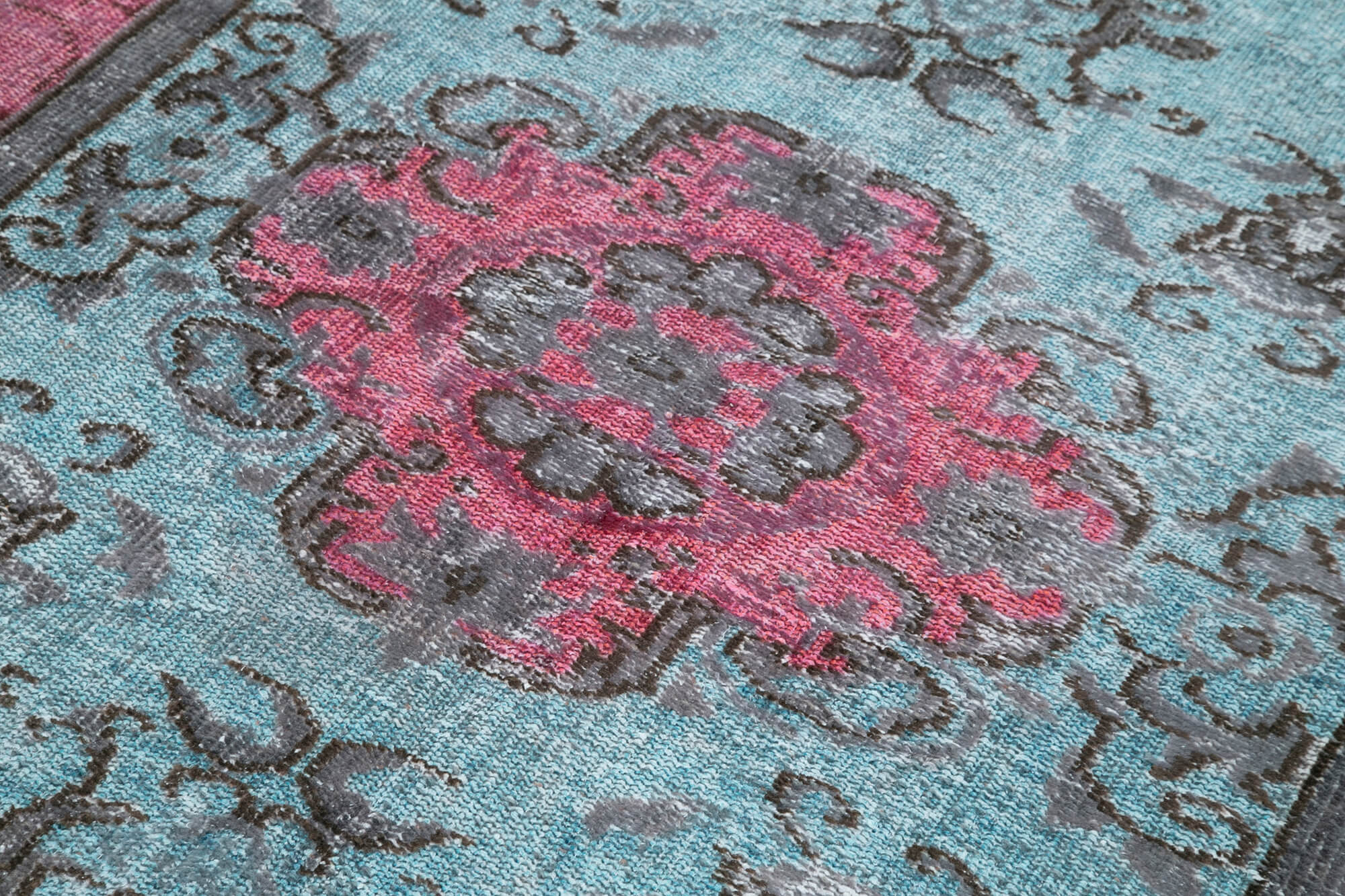 5 x 8 Blue Over Dyed Rug - 212