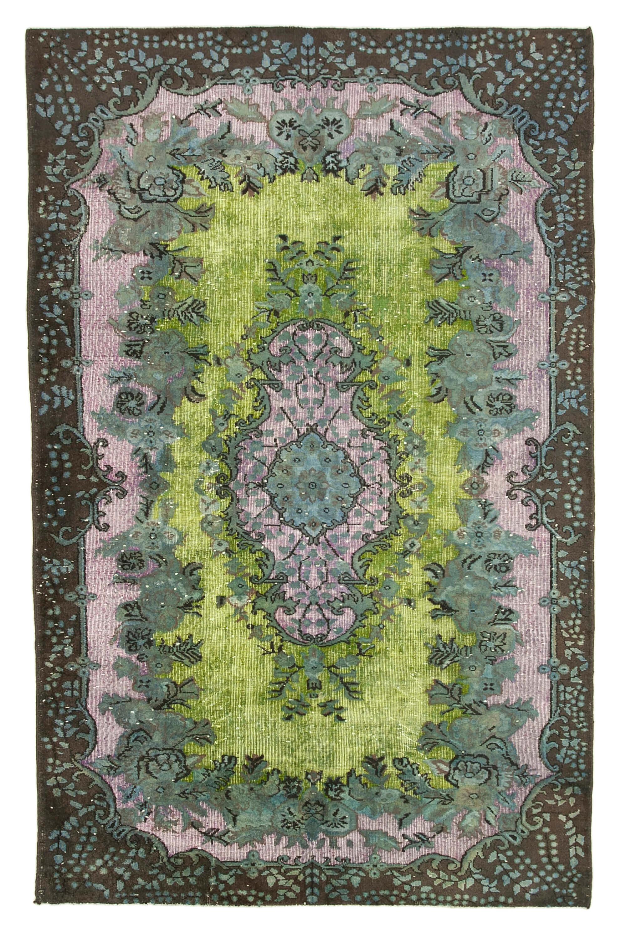 6 x 9 Brown Over Dyed Rug - 214