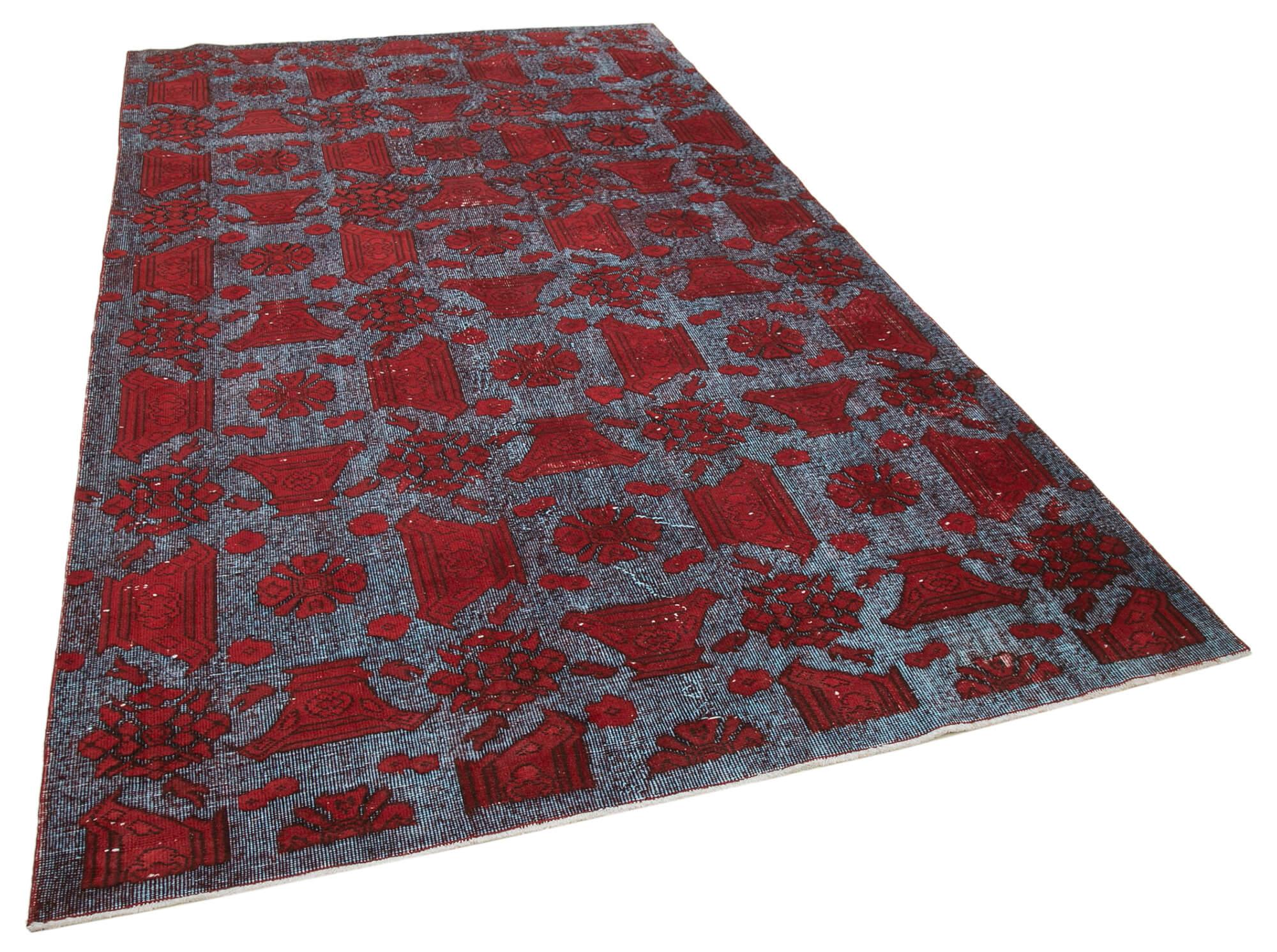 6 x 10 Red Over Dyed Rug - 215