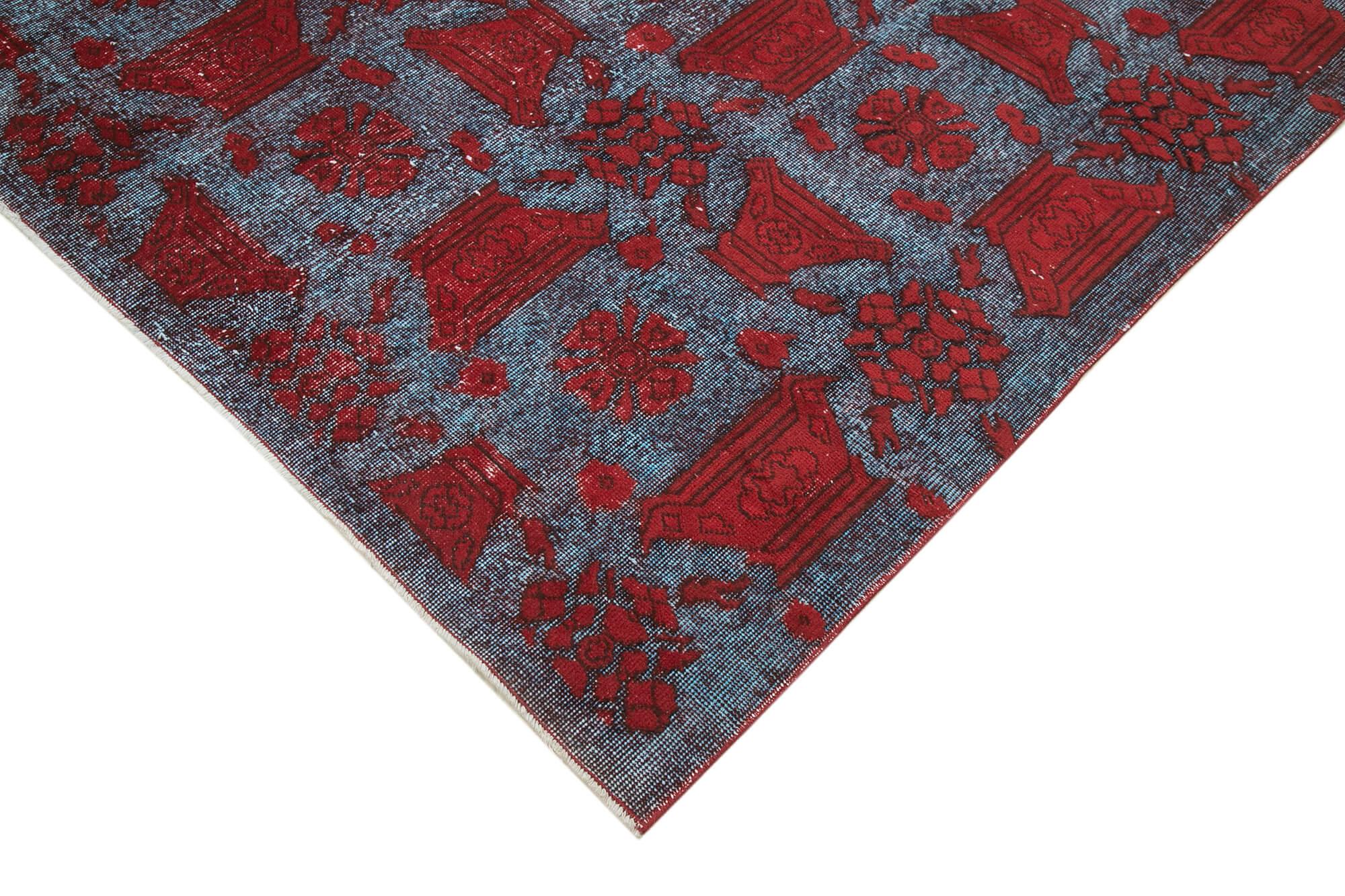 6 x 10 Red Over Dyed Rug - 215