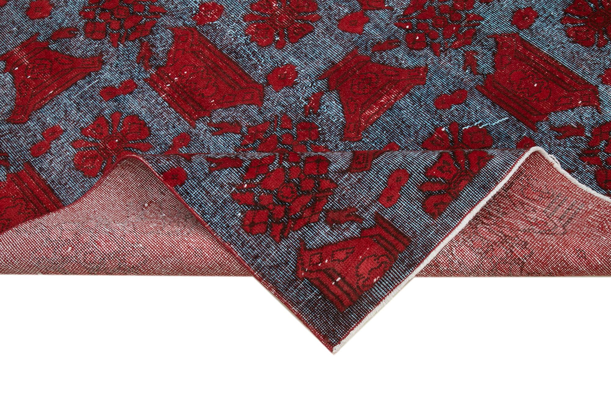 6 x 10 Red Over Dyed Rug - 215