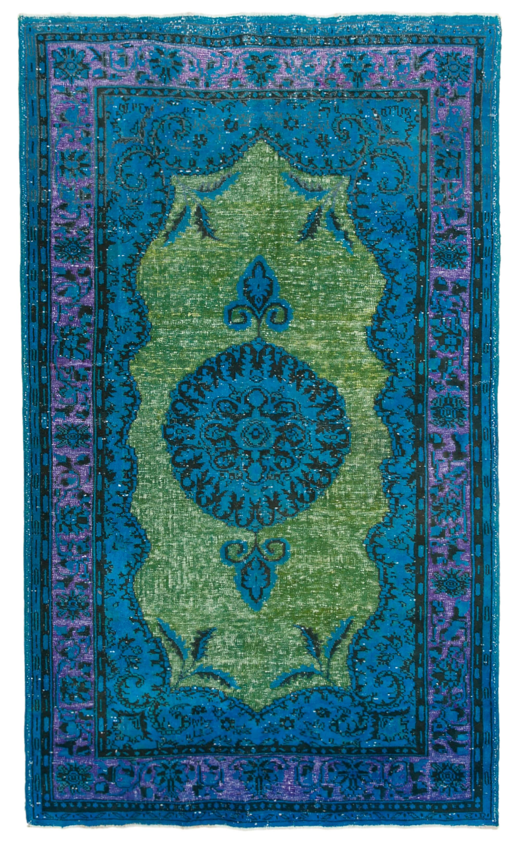 6 x 10 Blue Over Dyed Rug - 217