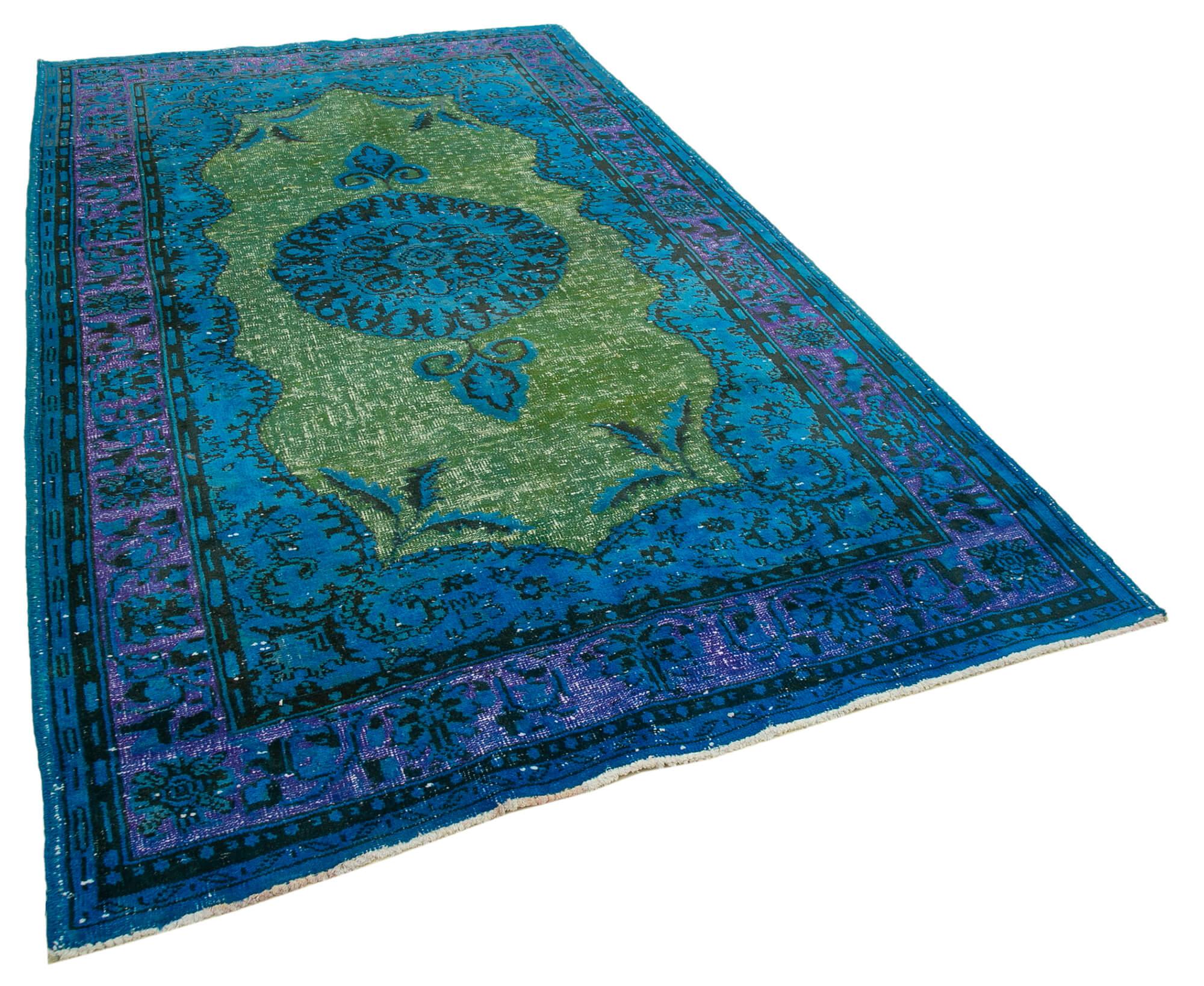 6 x 10 Blue Over Dyed Rug - 217