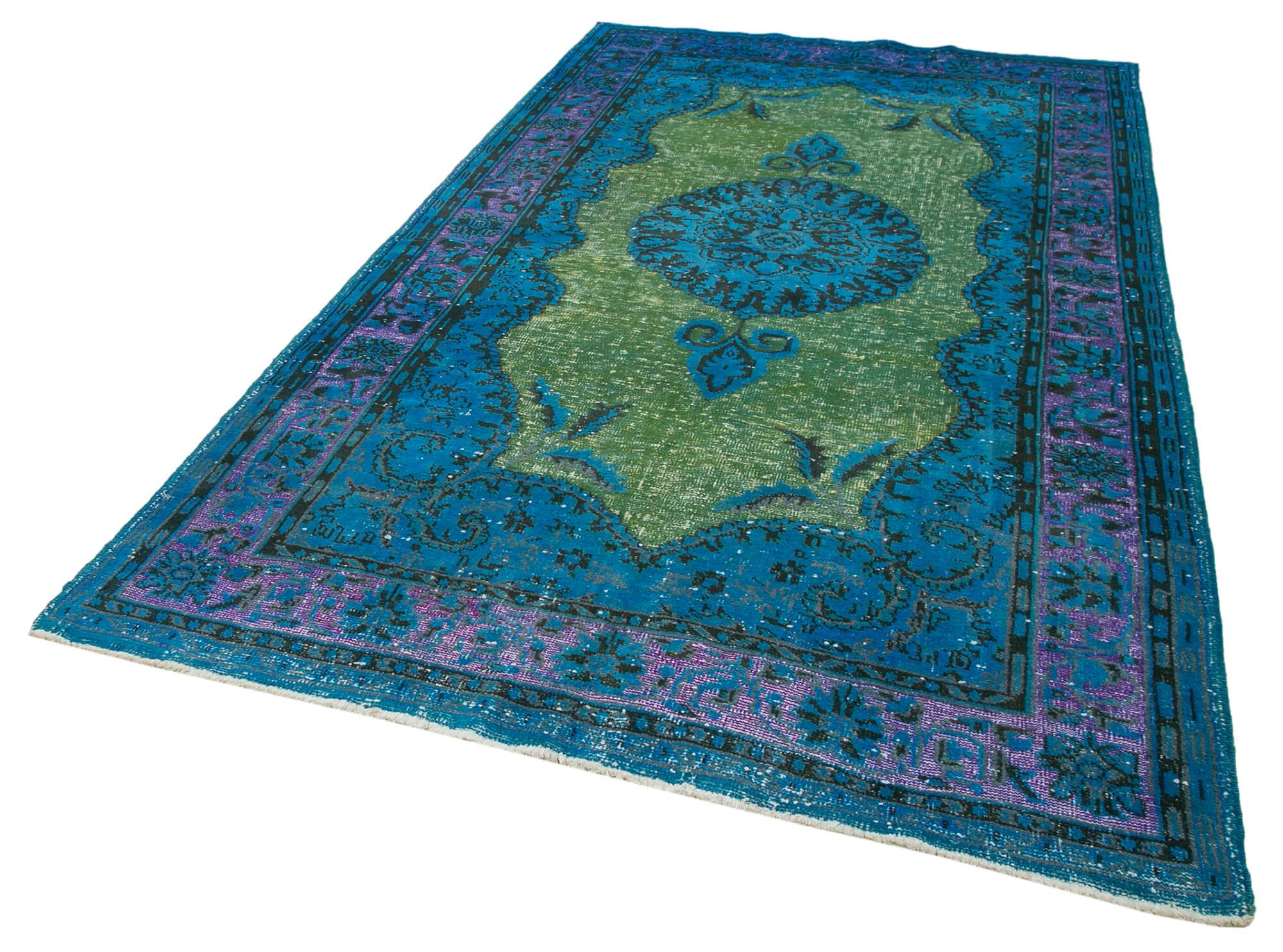 6 x 10 Blue Over Dyed Rug - 217