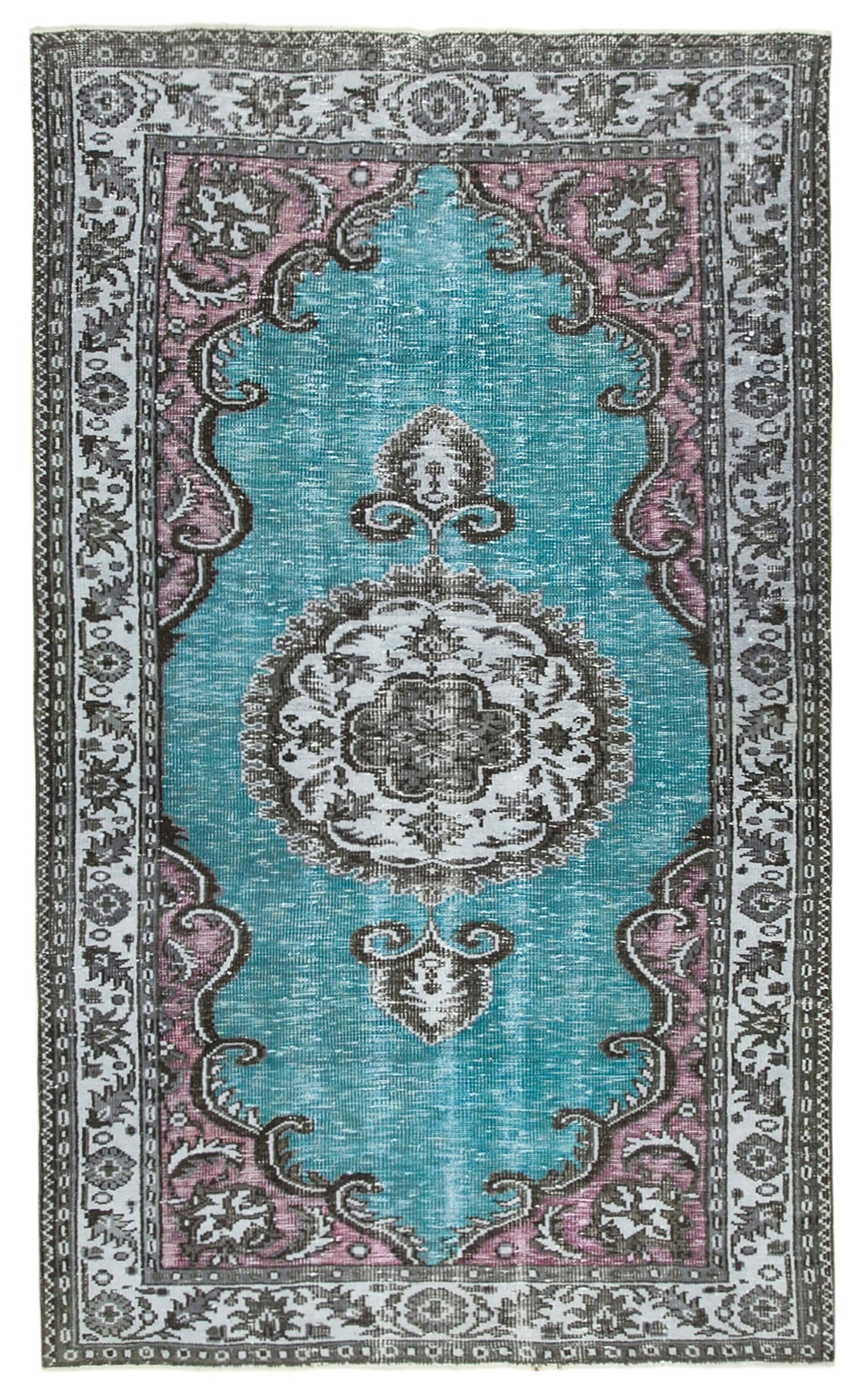 5 x 8 Blue Over Dyed Rug - 219