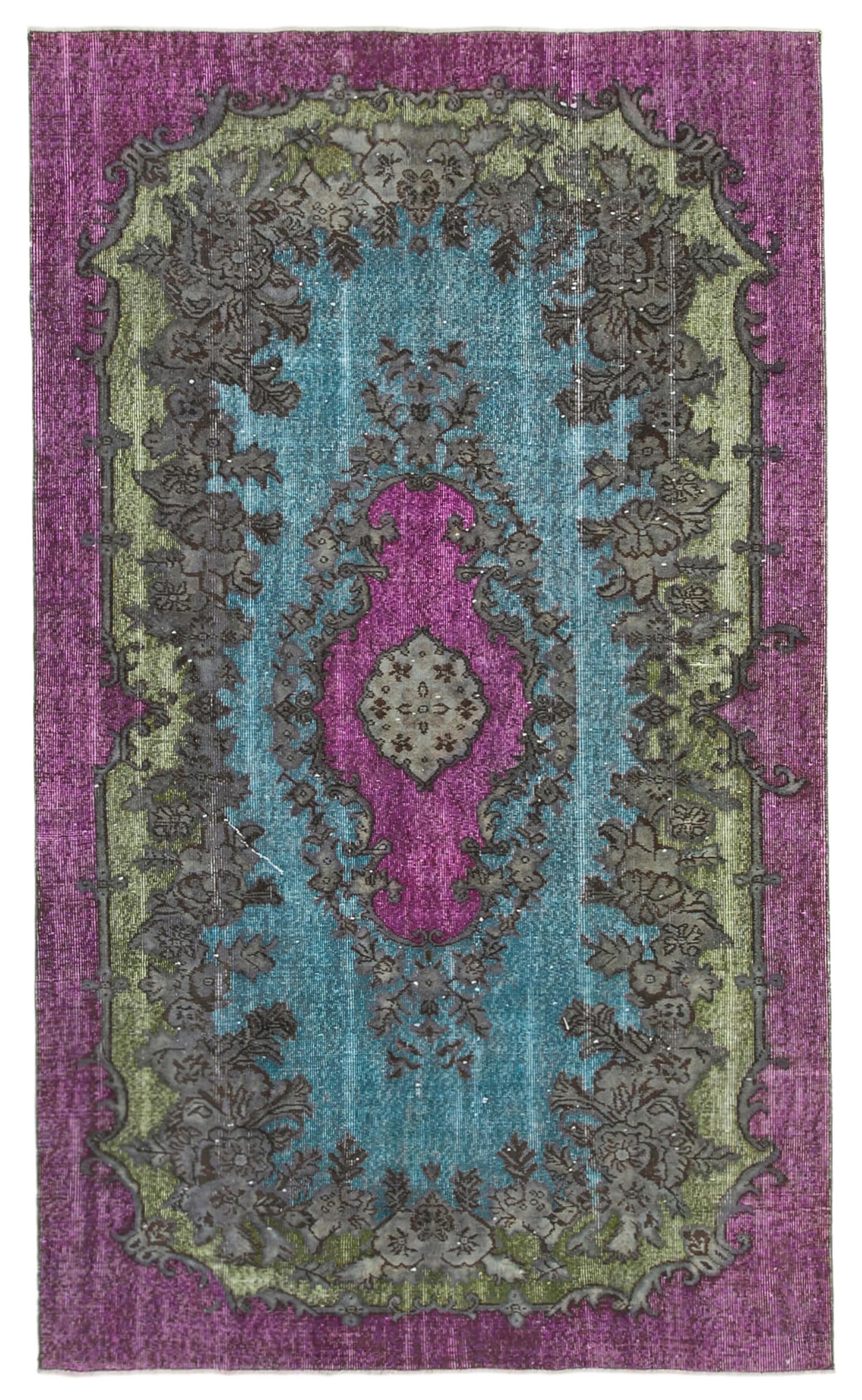 5 x 9 Purple Over Dyed Rug - 236