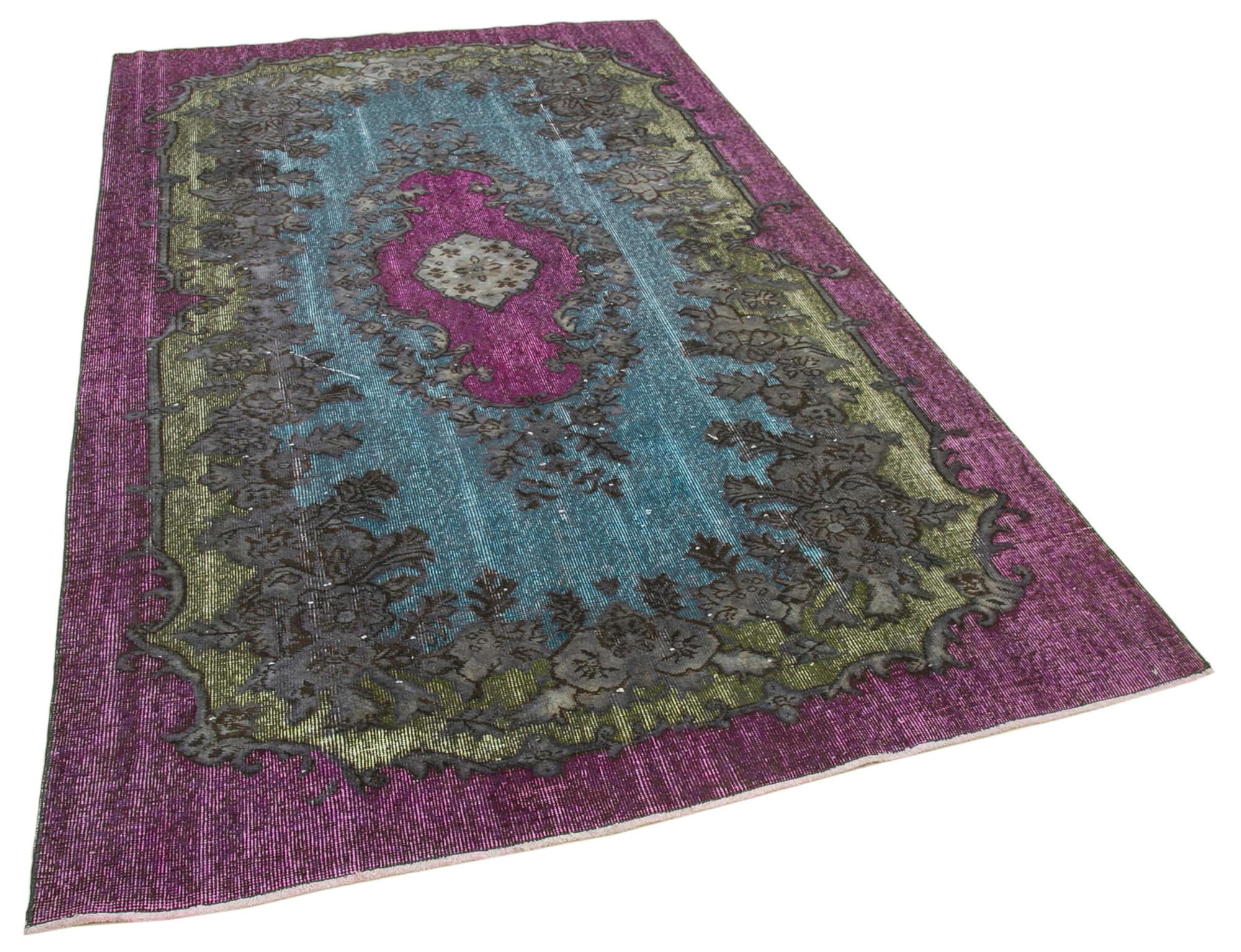 5 x 9 Purple Over Dyed Rug - 236