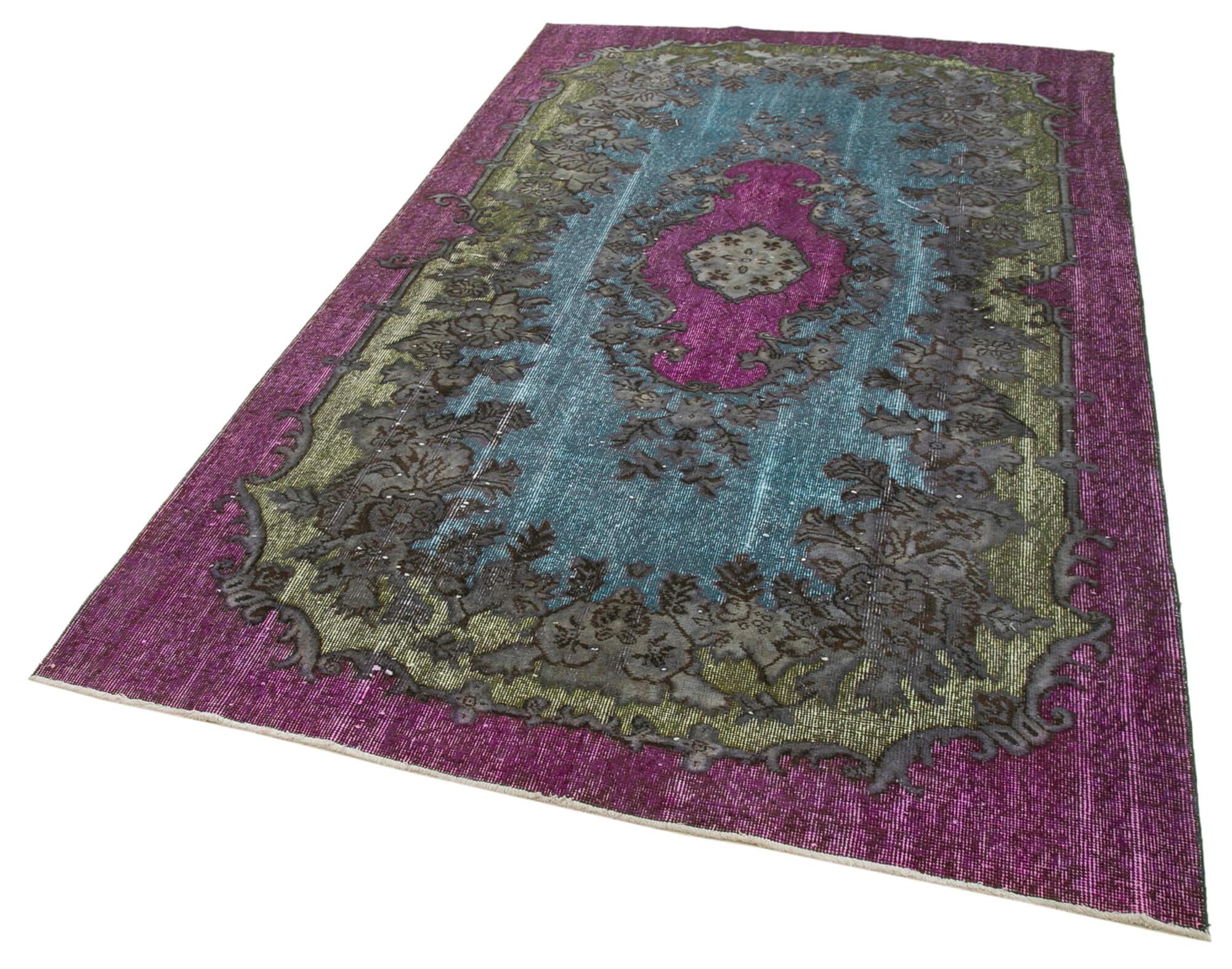 5 x 9 Purple Over Dyed Rug - 236