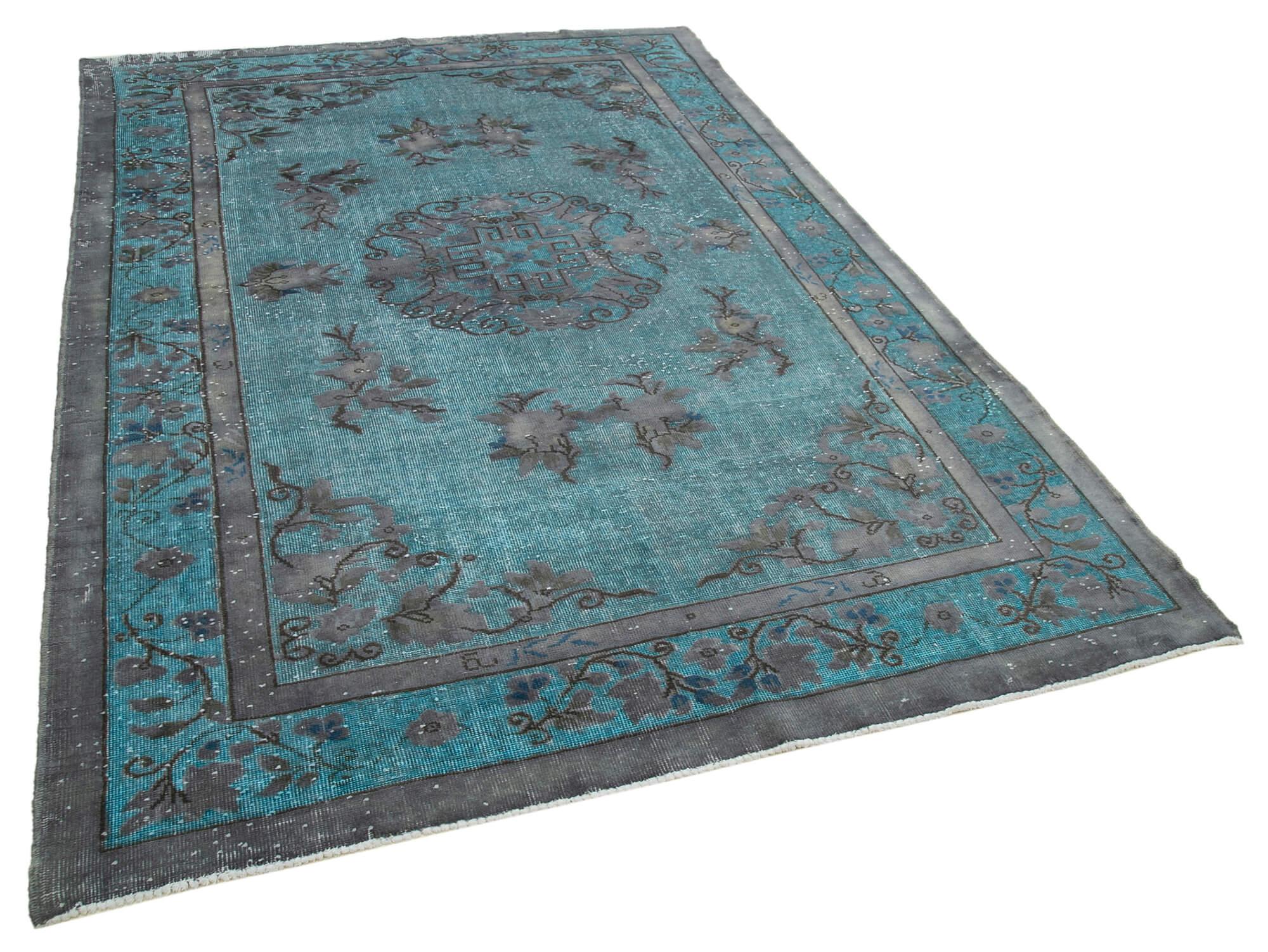 7 x 10 Blue Over Dyed Rug - 237