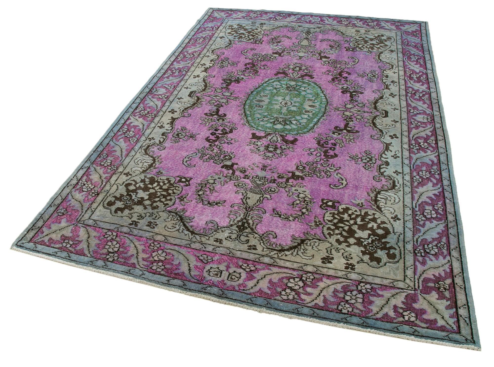 6 x 9 Pink Over Dyed Rug - 238