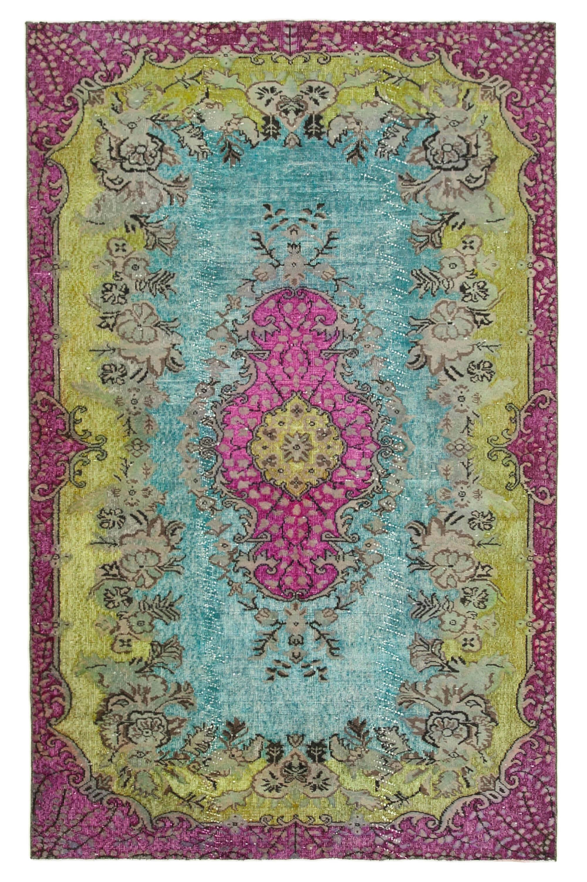 6 x 9 Pink Over Dyed Rug - 239