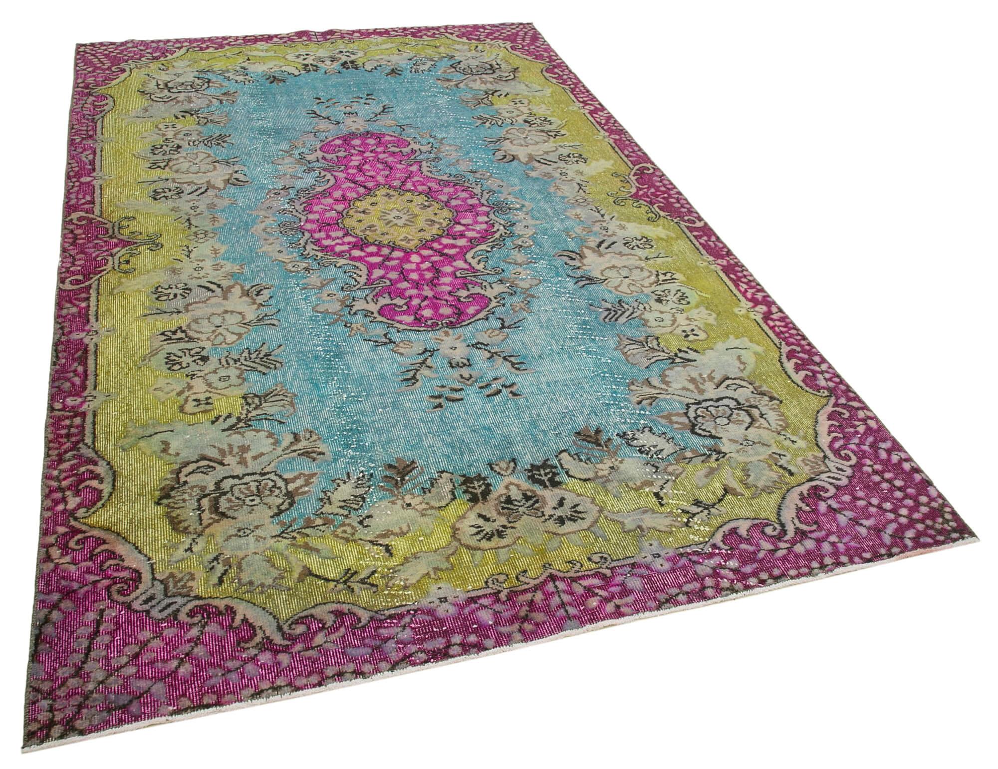 6 x 9 Pink Over Dyed Rug - 239