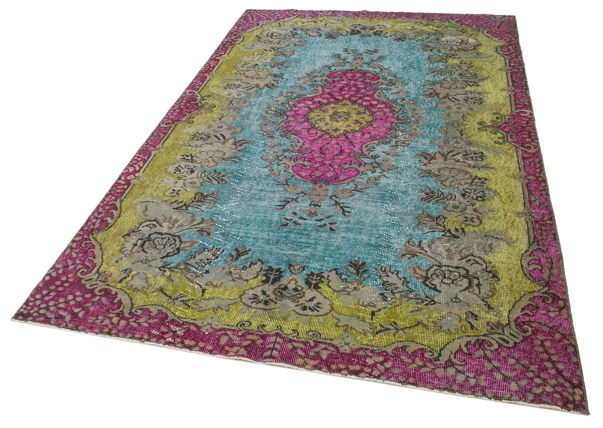 6 x 9 Pink Over Dyed Rug - 239