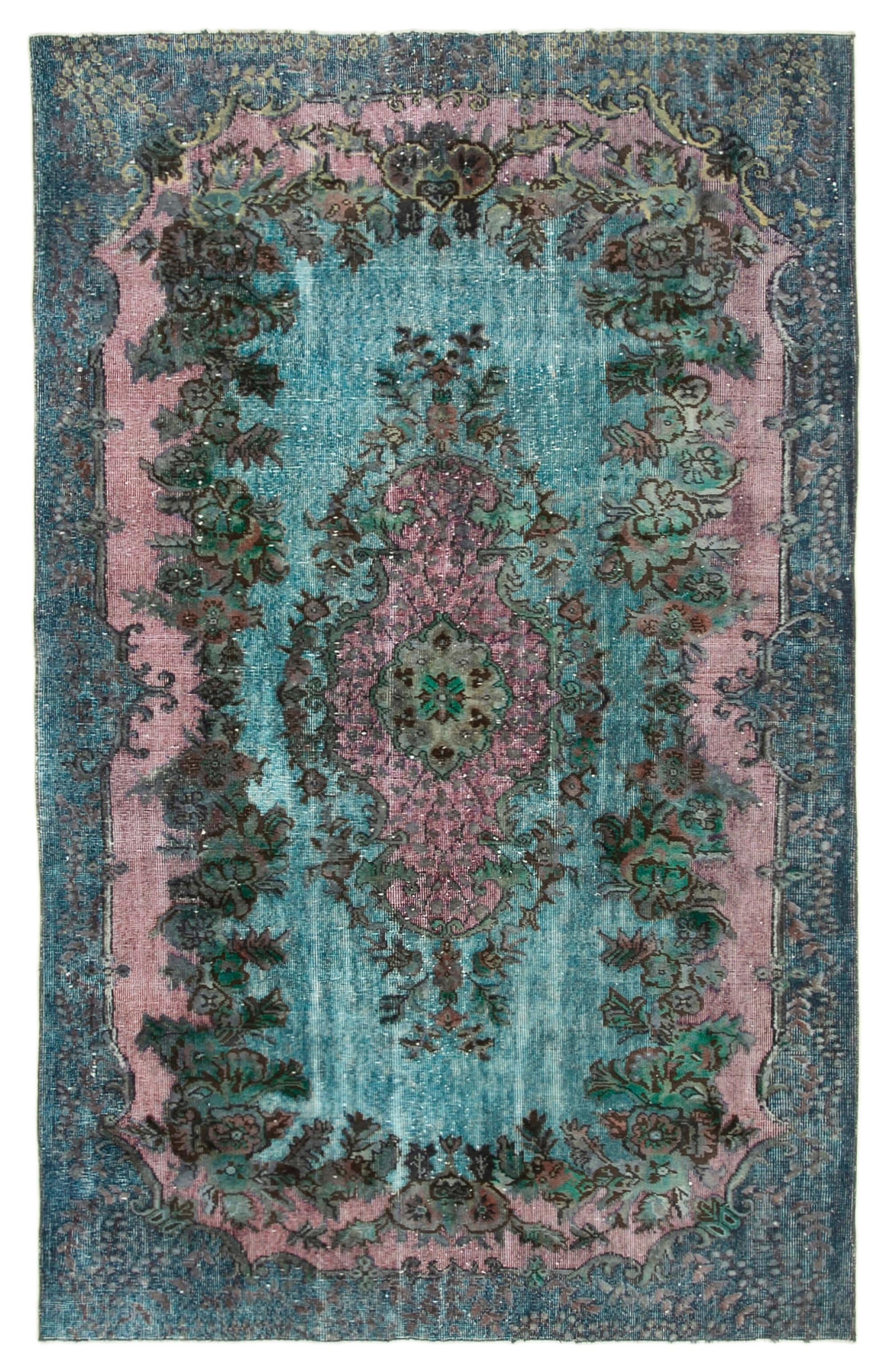 6 x 9 Blue Over Dyed Rug - 456