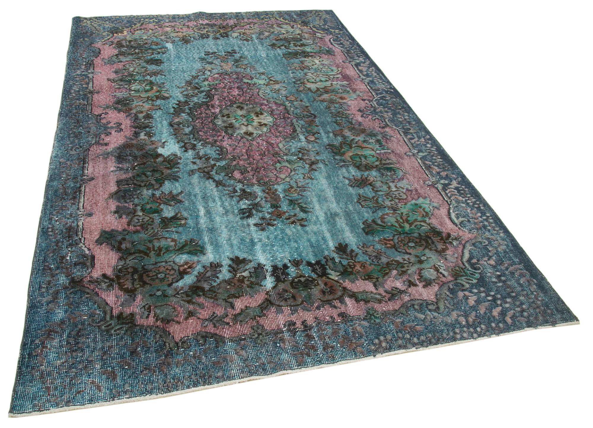 6 x 9 Blue Over Dyed Rug - 456