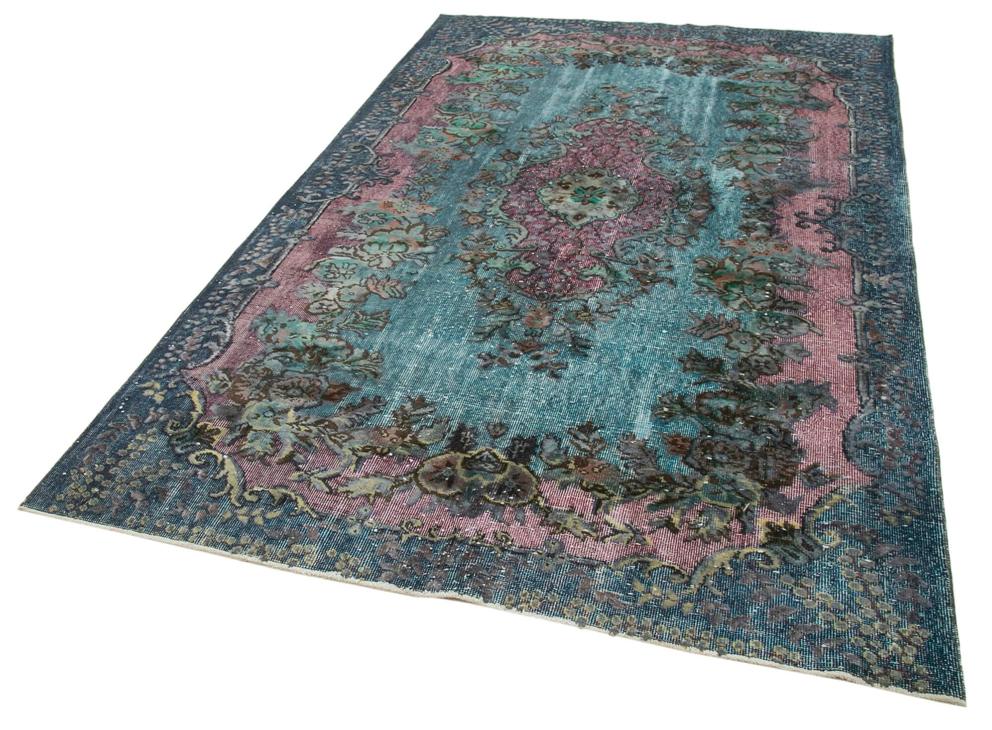 6 x 9 Blue Over Dyed Rug - 456