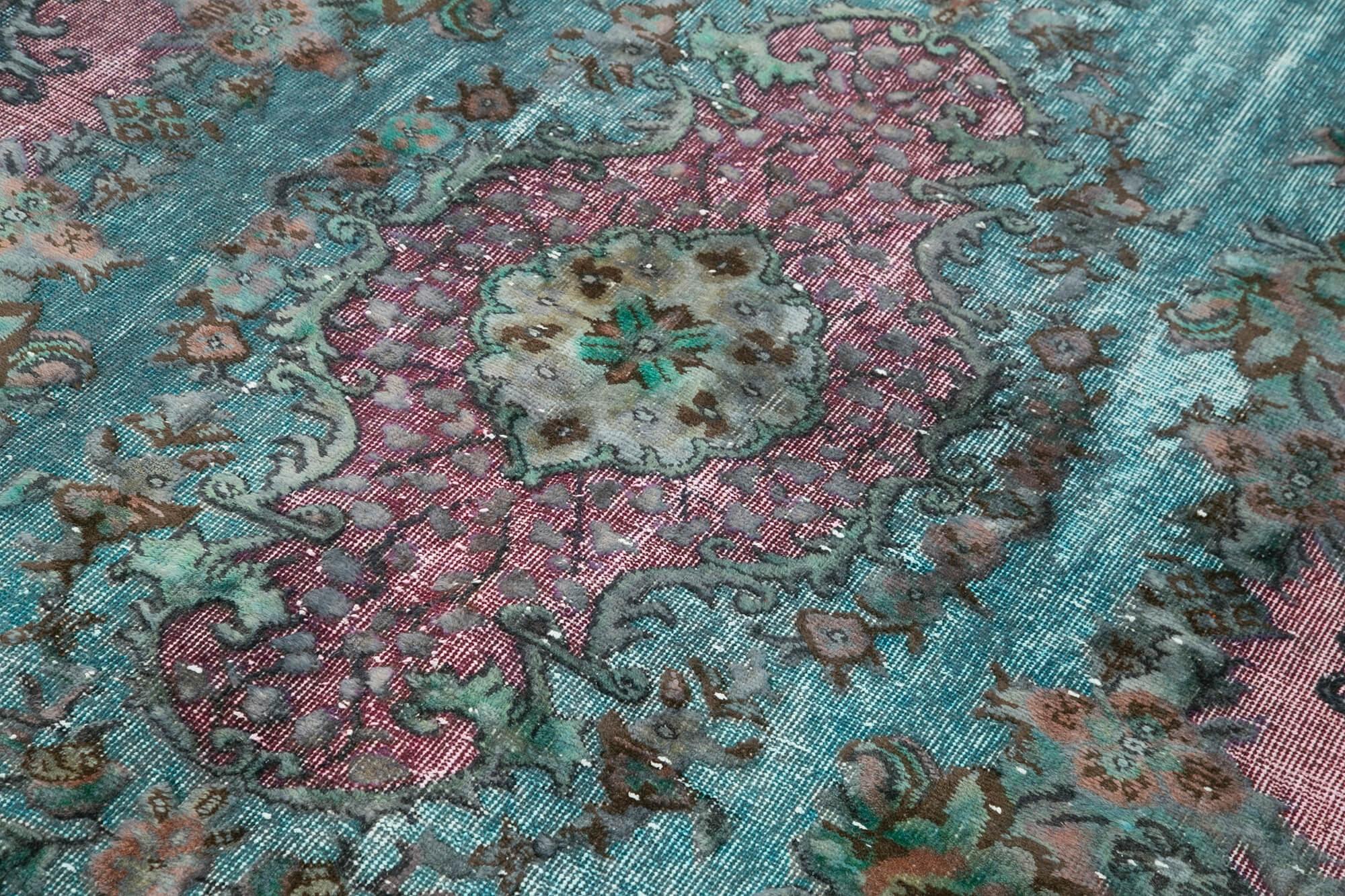 6 x 9 Blue Over Dyed Rug - 456