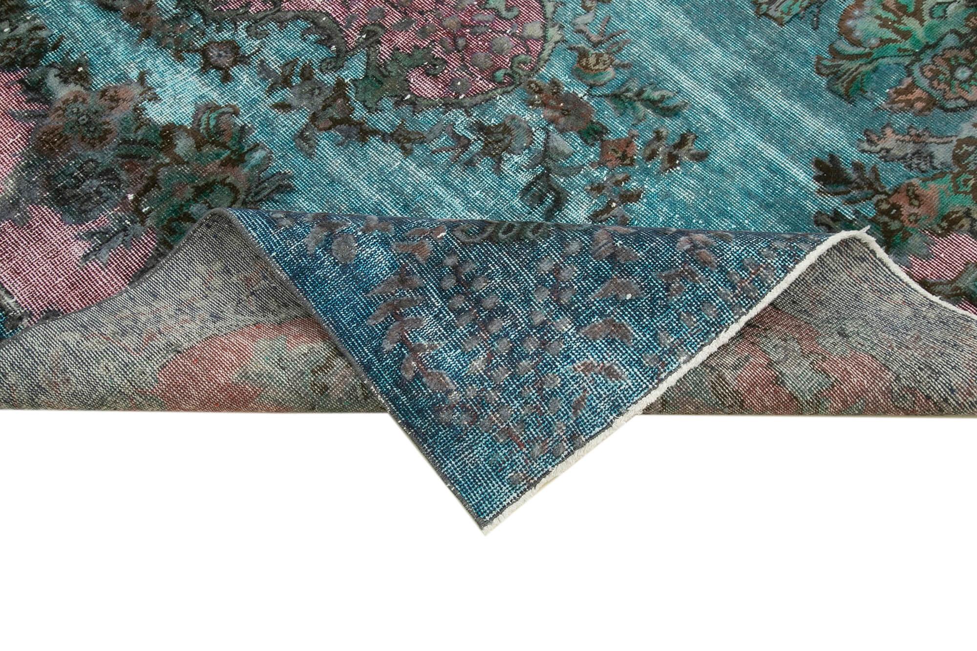 6 x 9 Blue Over Dyed Rug - 456