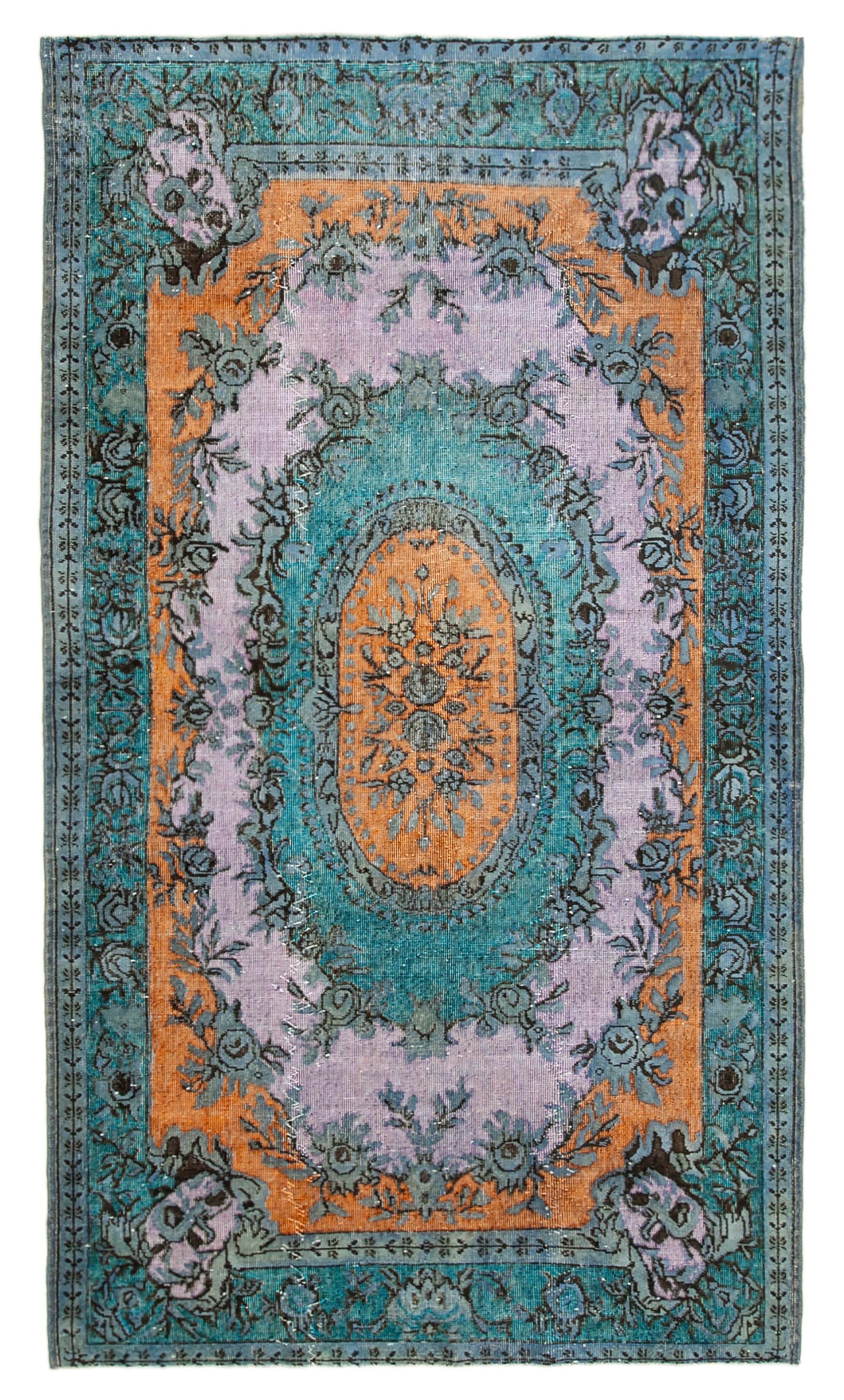 6 x 10 Blue Over Dyed Rug - 457