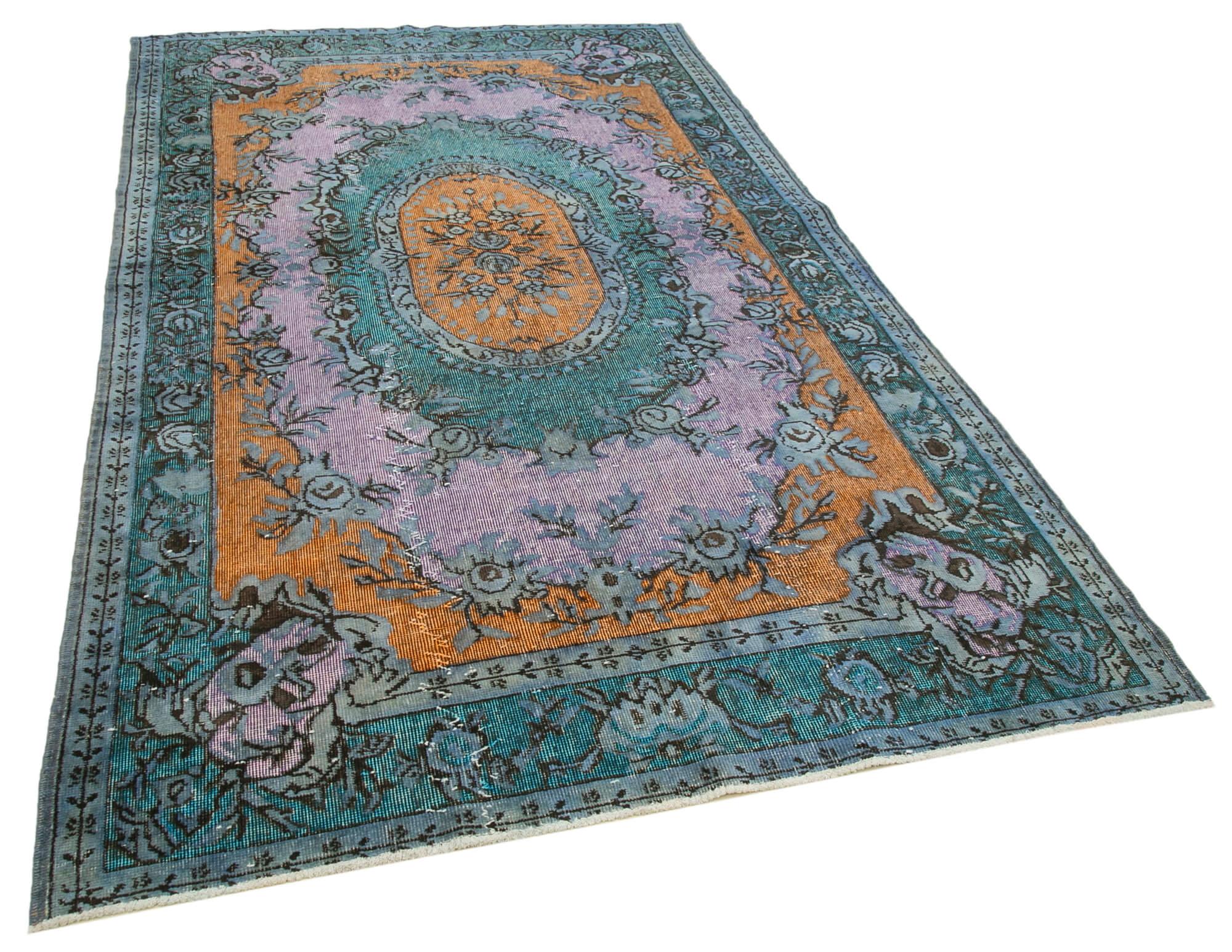 6 x 10 Blue Over Dyed Rug - 457