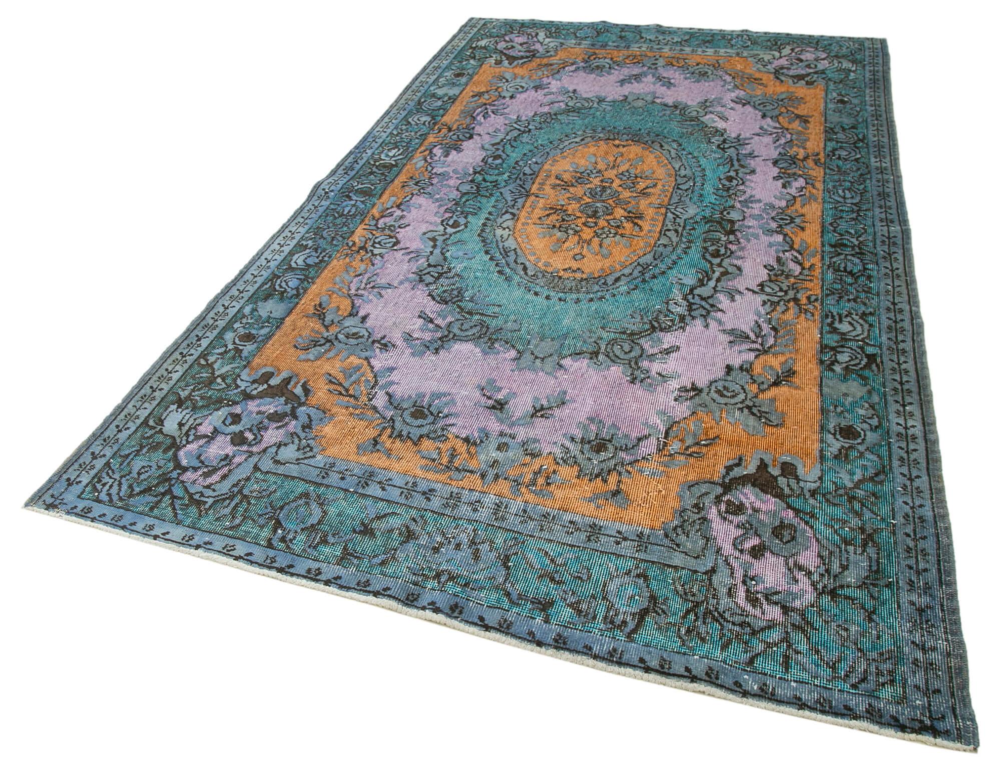 6 x 10 Blue Over Dyed Rug - 457