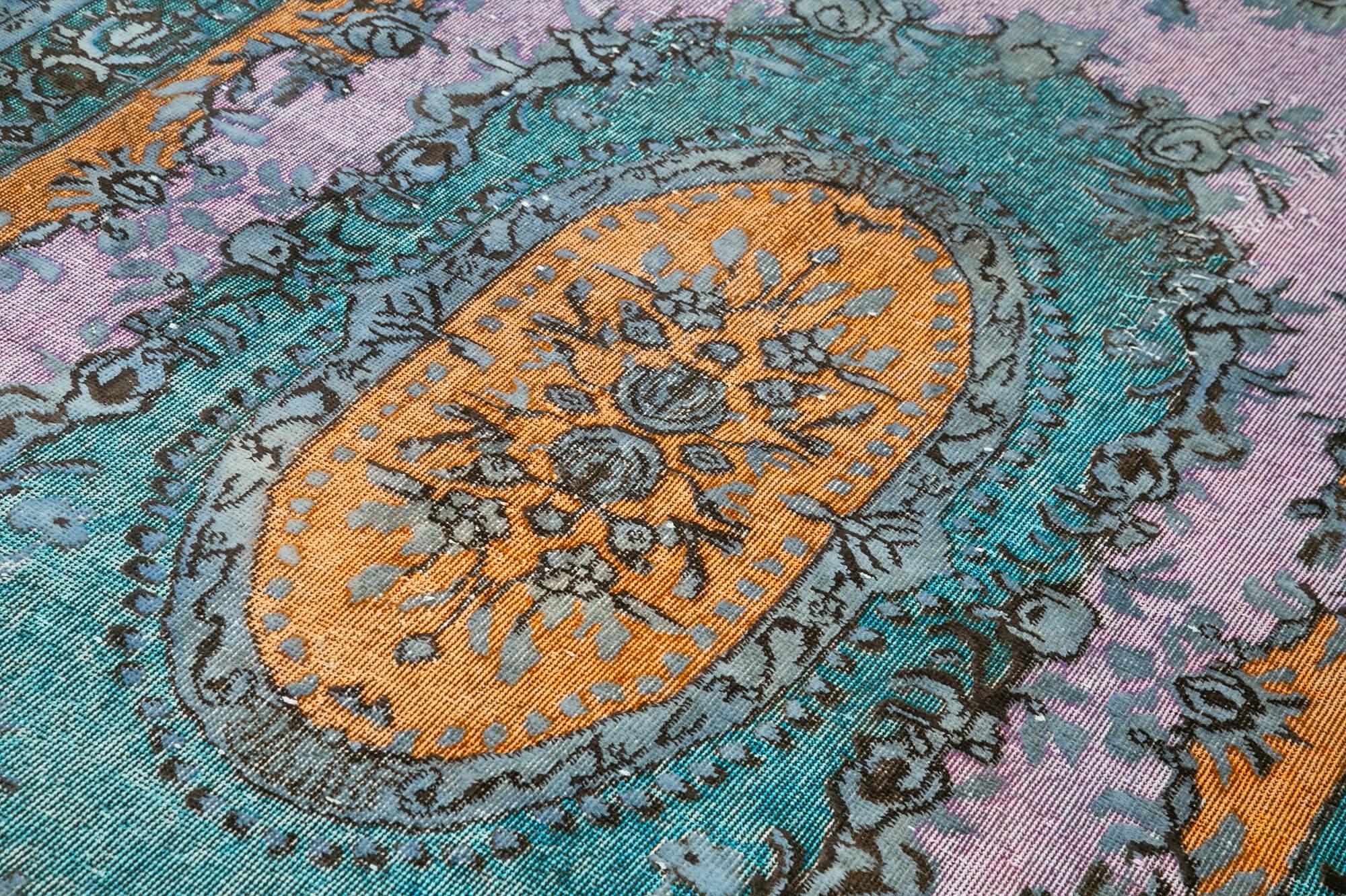 6 x 10 Blue Over Dyed Rug - 457