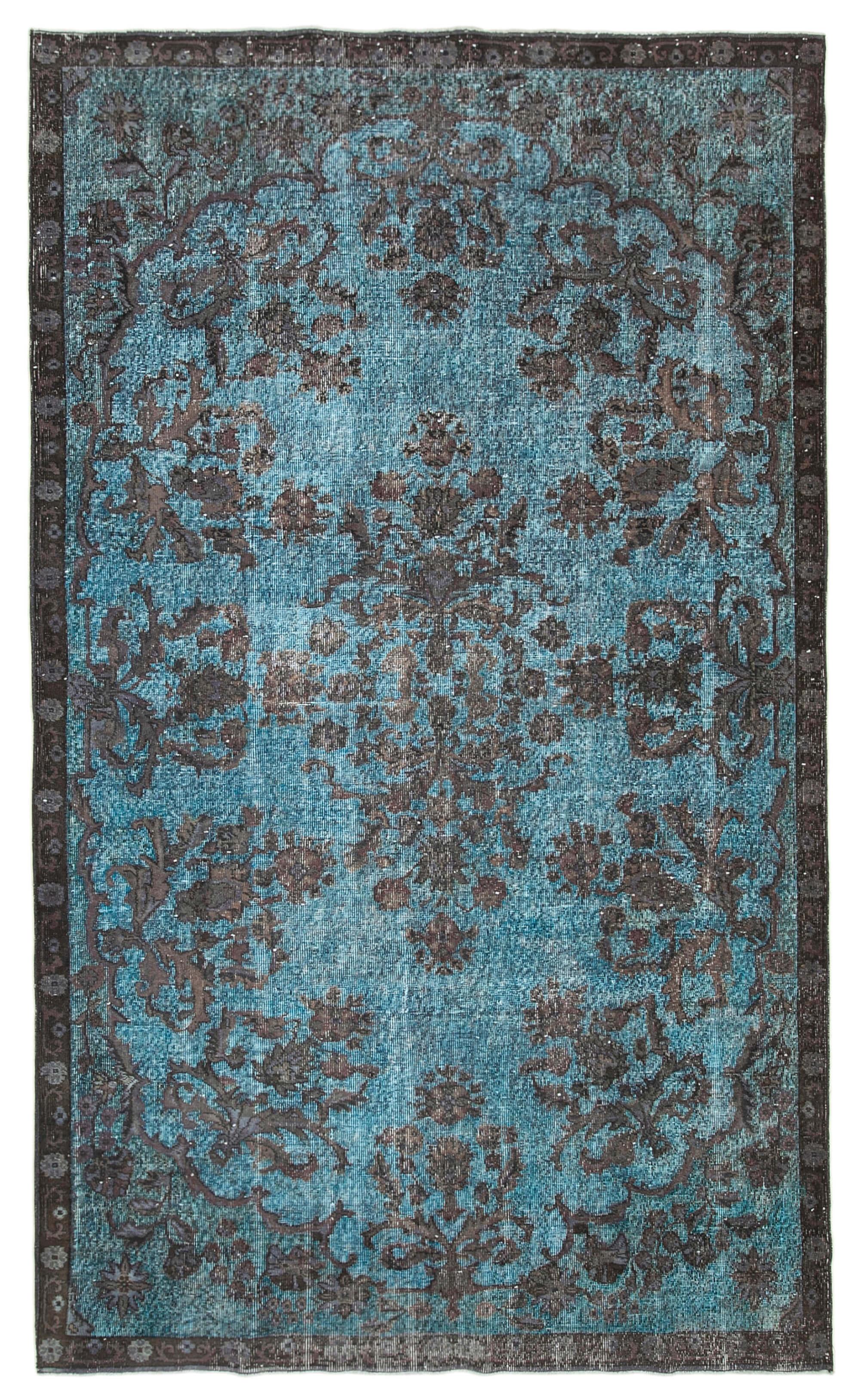 6 x 11 Blue Over Dyed Rug - 458