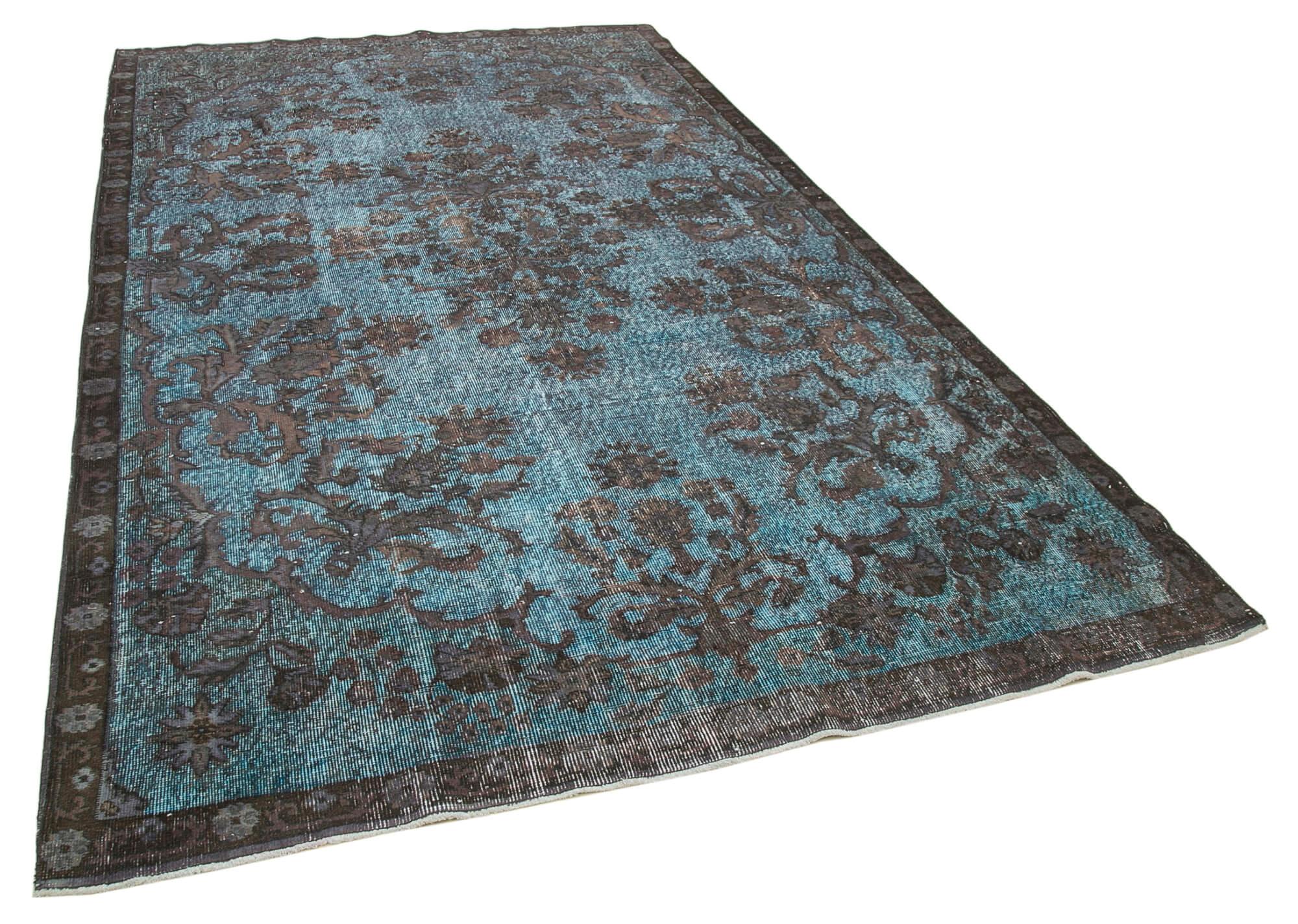 6 x 11 Blue Over Dyed Rug - 458