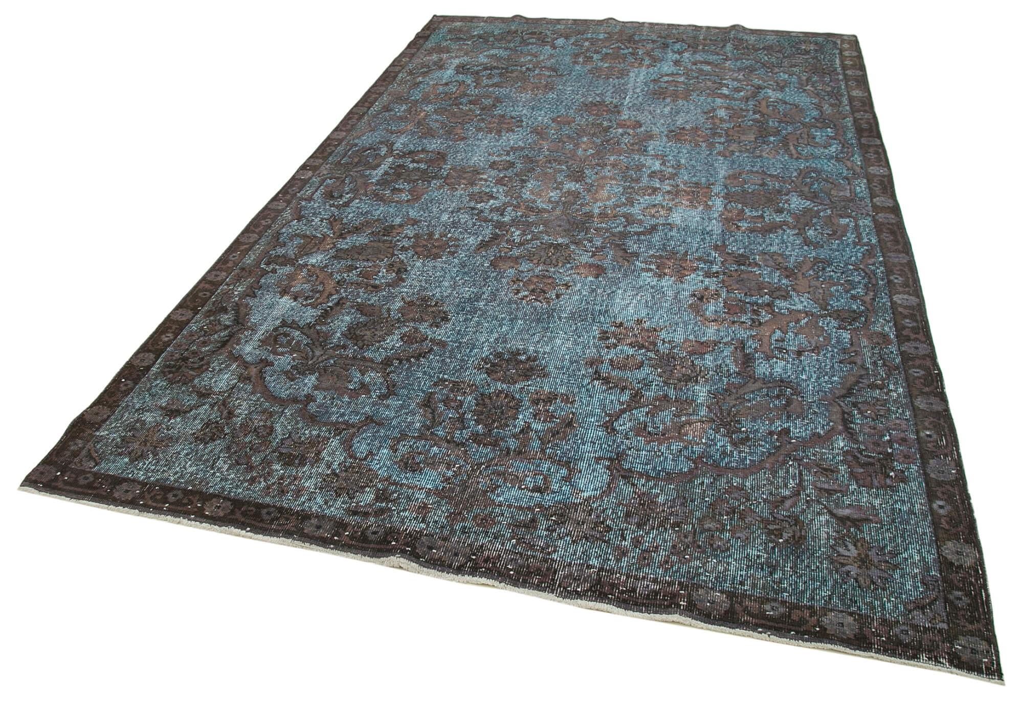 6 x 11 Blue Over Dyed Rug - 458