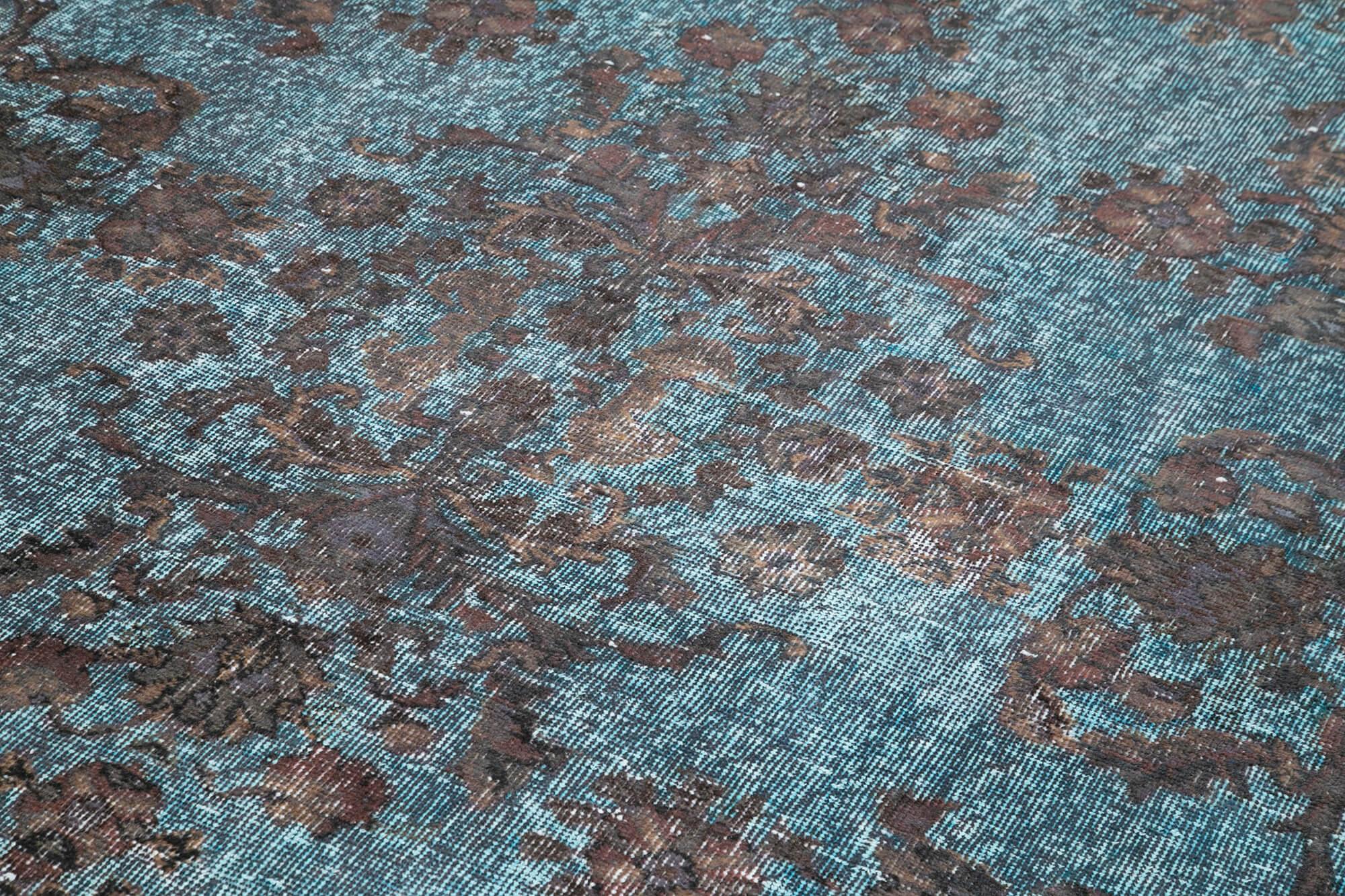 6 x 11 Blue Over Dyed Rug - 458