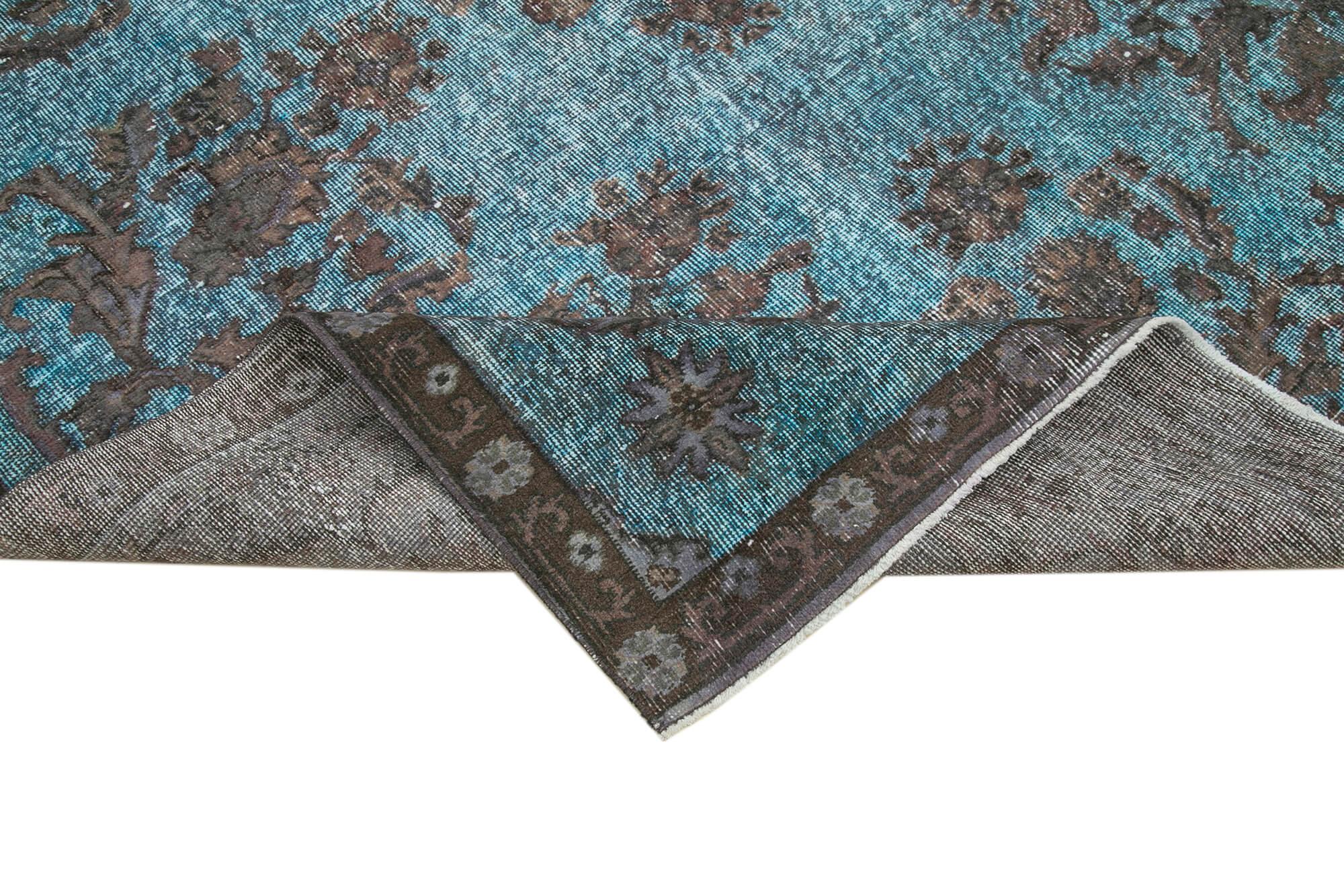 6 x 11 Blue Over Dyed Rug - 458