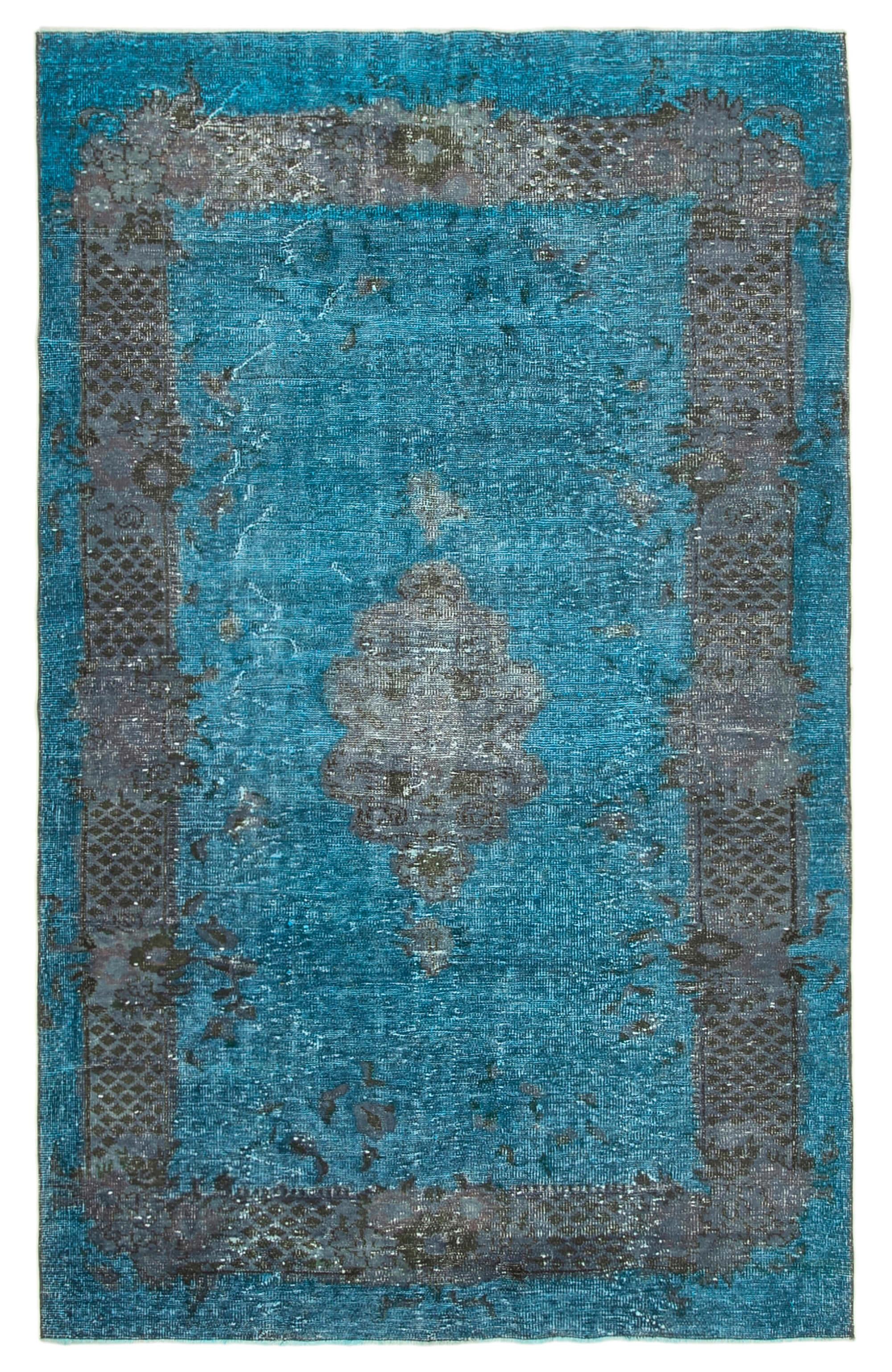 6 x 10 Blue Over Dyed Rug - 462