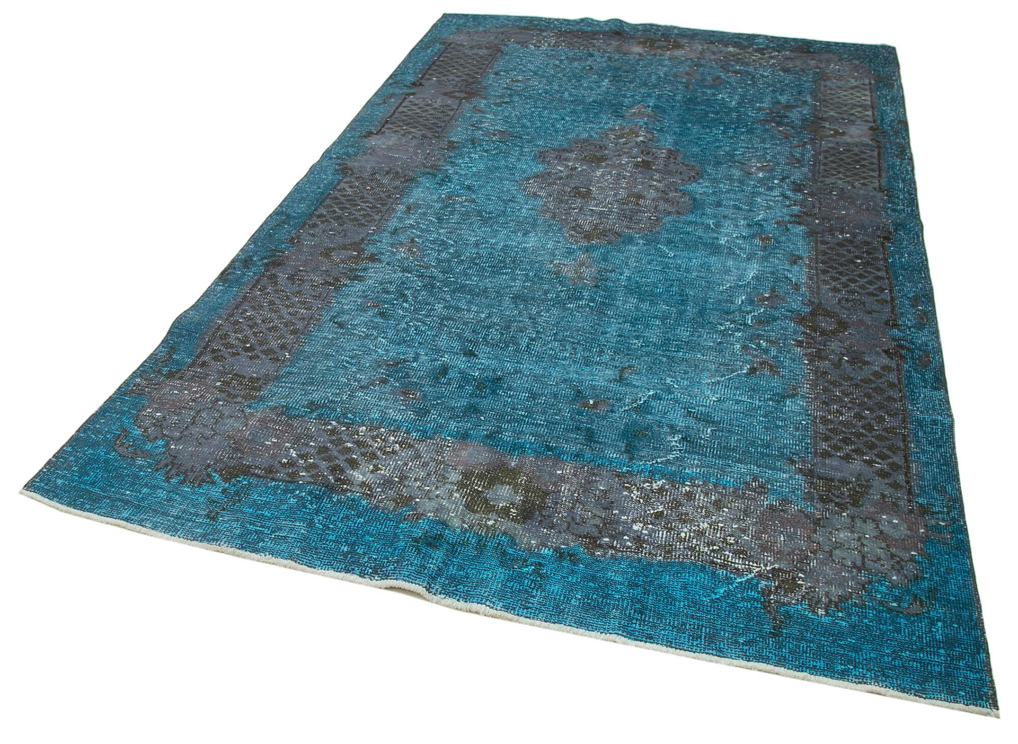 6 x 10 Blue Over Dyed Rug - 462