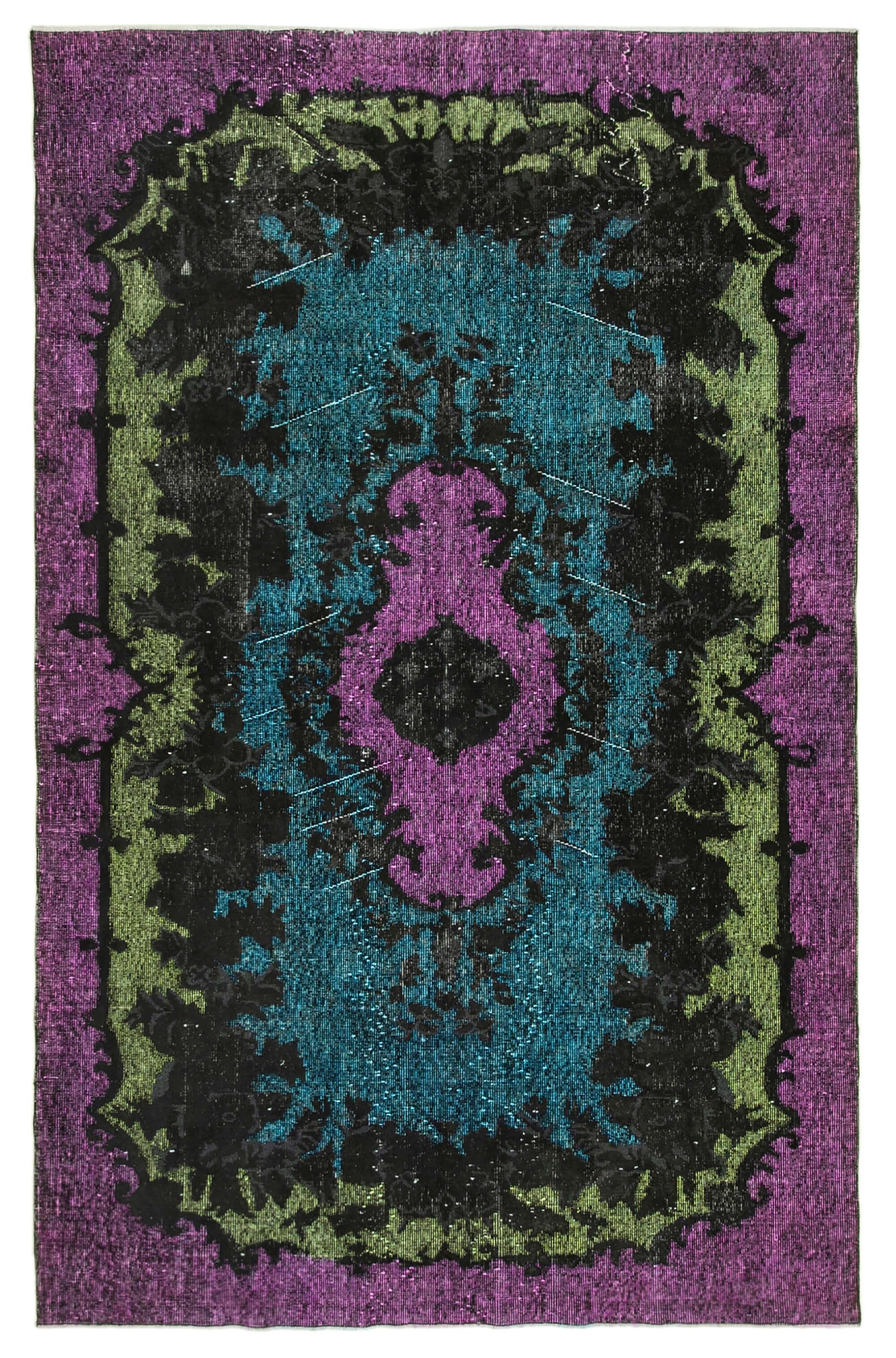 6 x 10 Purple Over Dyed Rug - 463