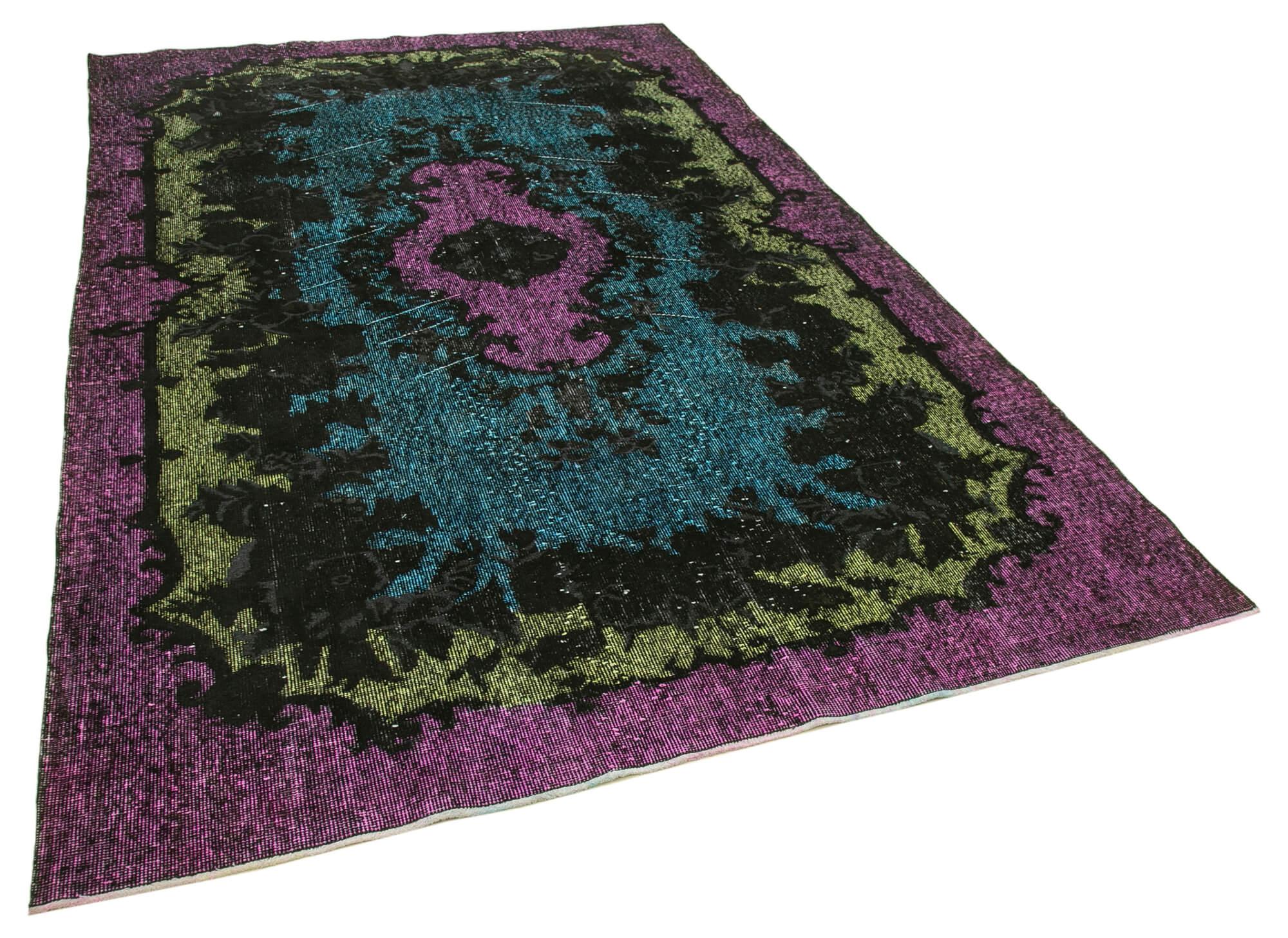 6 x 10 Purple Over Dyed Rug - 463