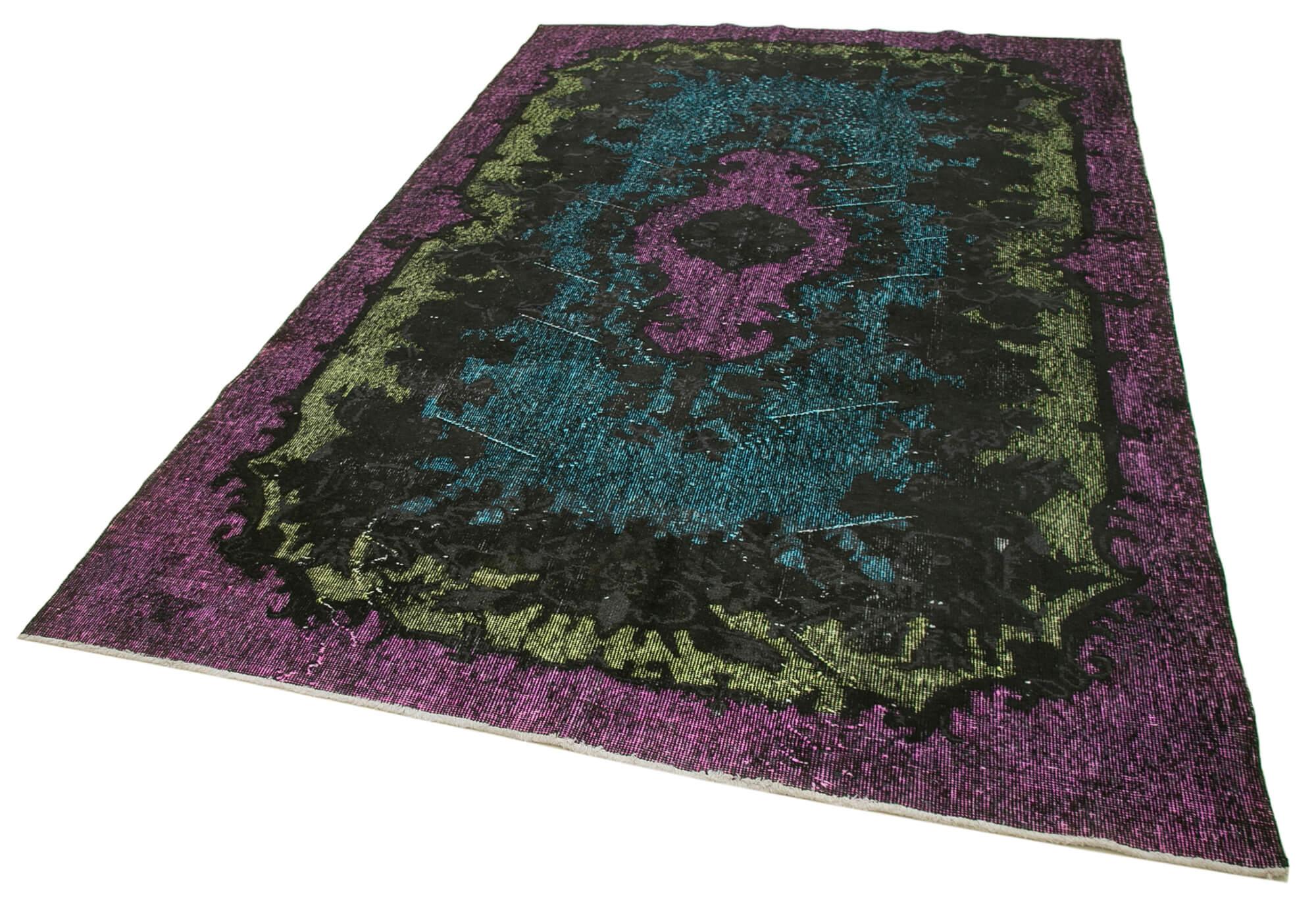 6 x 10 Purple Over Dyed Rug - 463