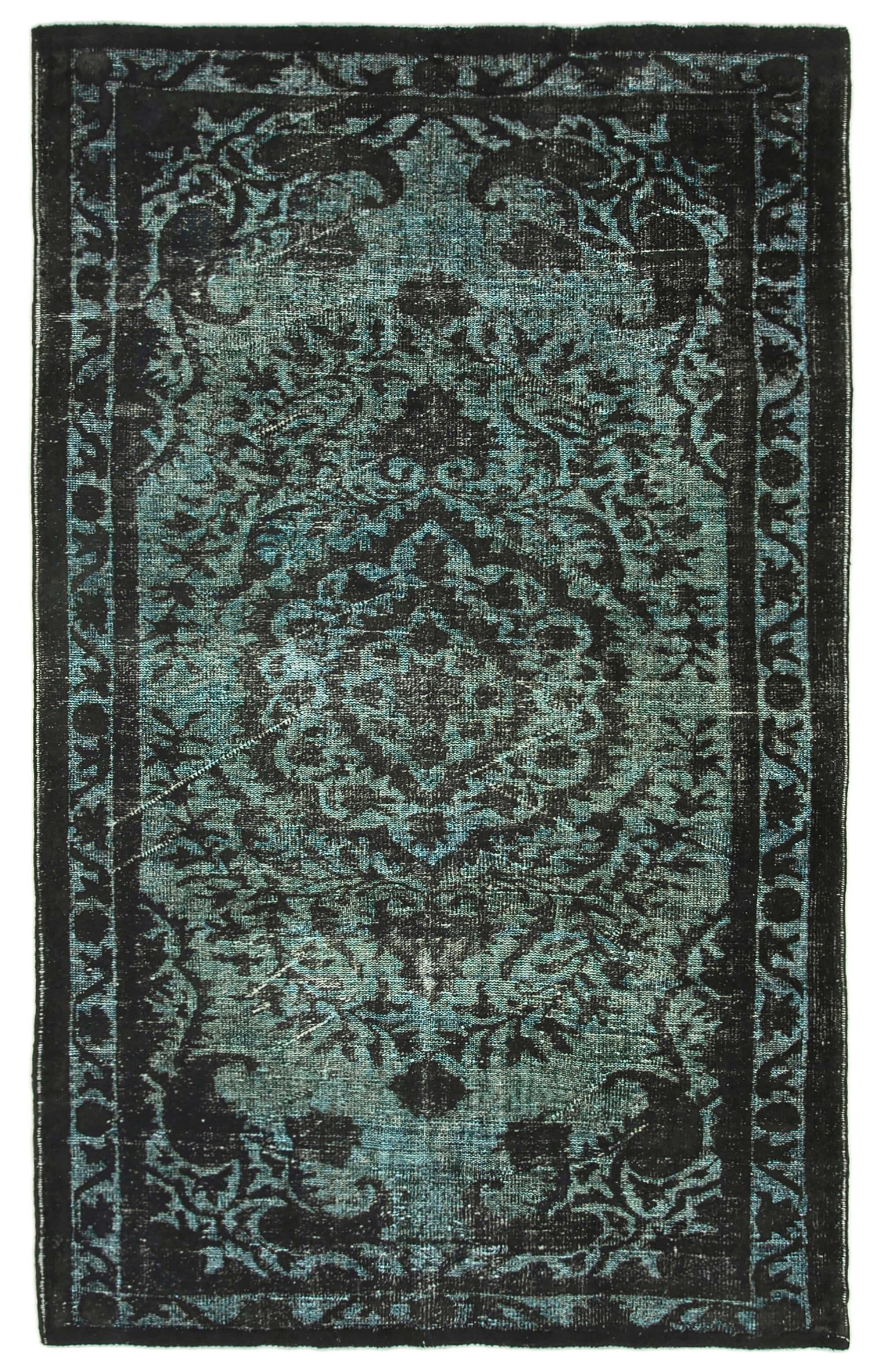 6 x 9 Black Over Dyed Rug - 464