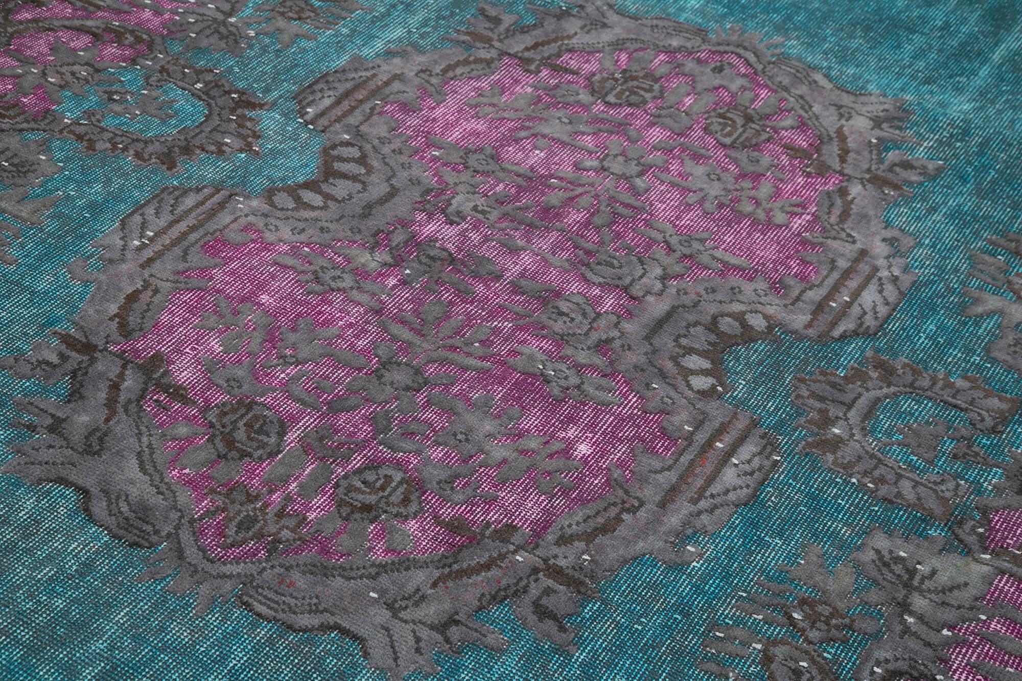 6 x 10 Fuchsia Over Dyed Rug - 467