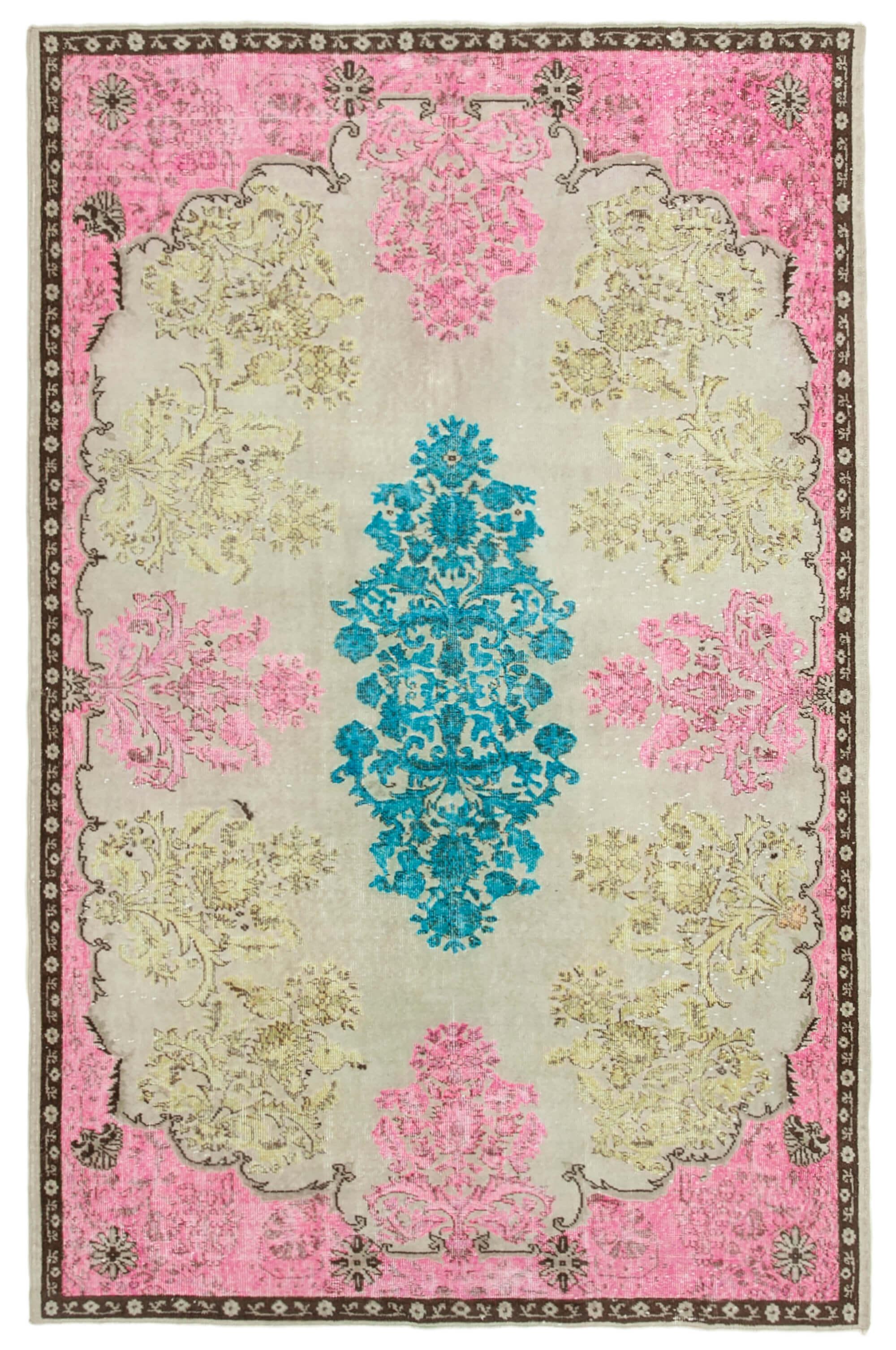 6 x 9 Pink Over Dyed Rug - 468