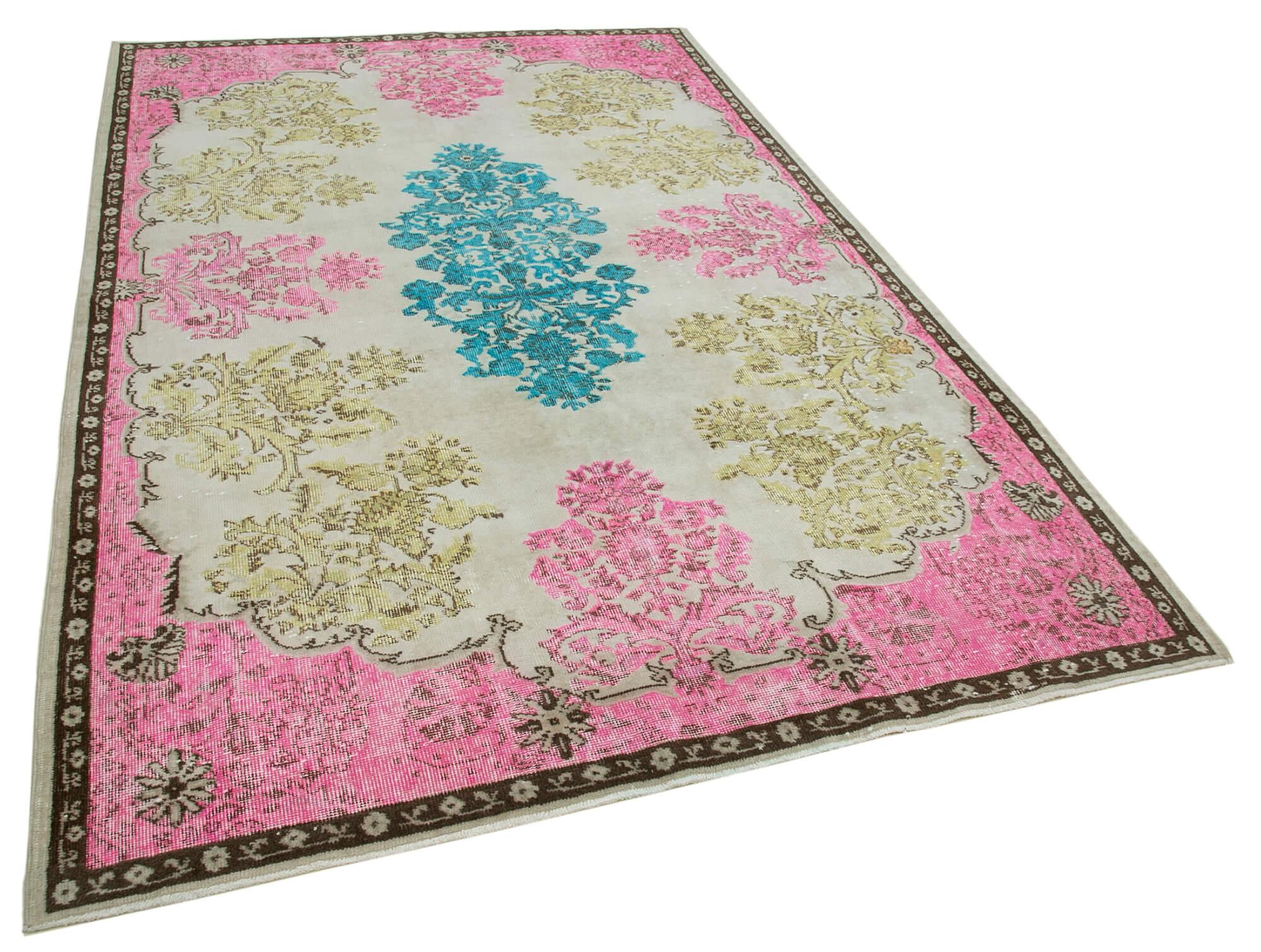 6 x 9 Pink Over Dyed Rug - 468