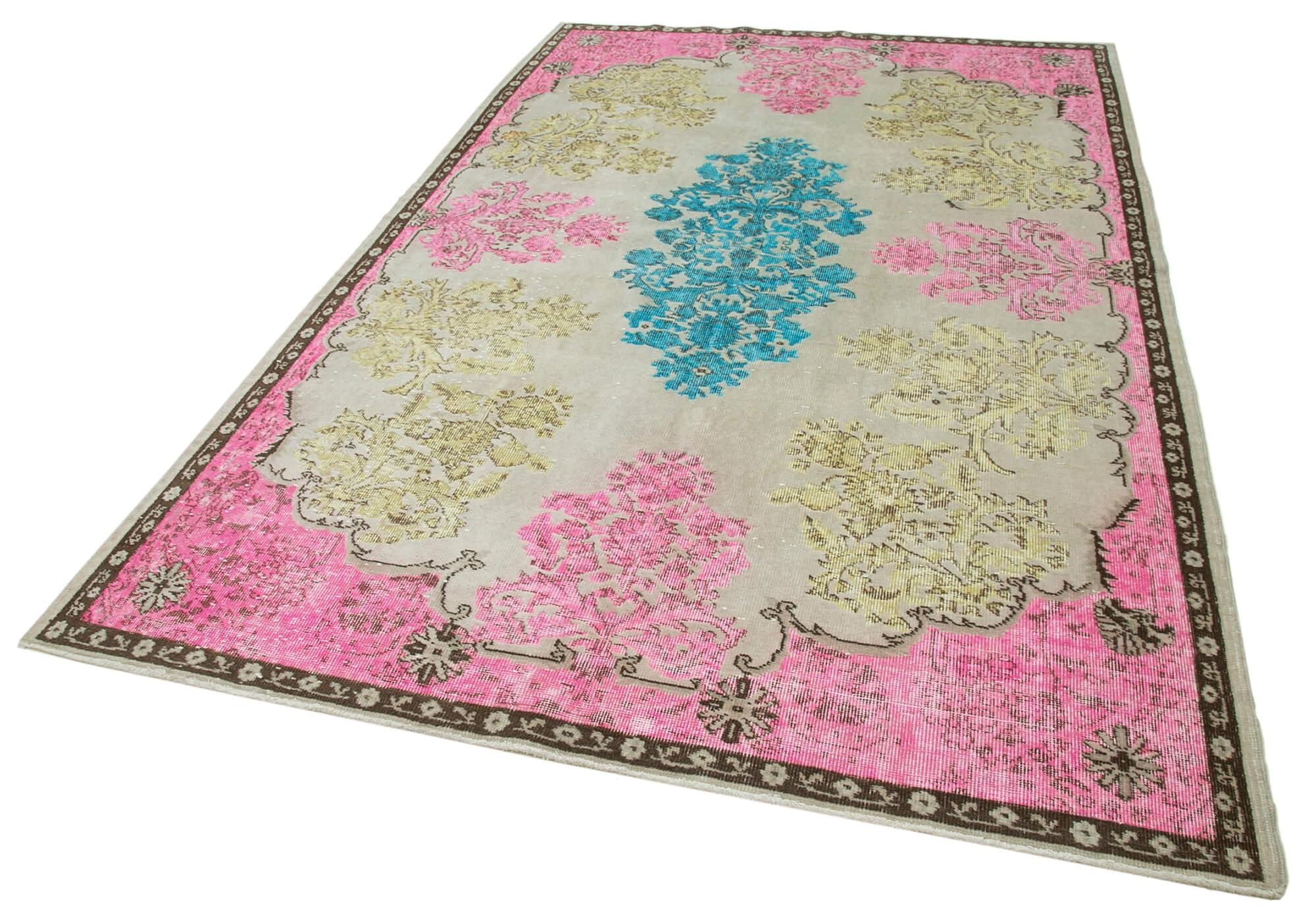 6 x 9 Pink Over Dyed Rug - 468