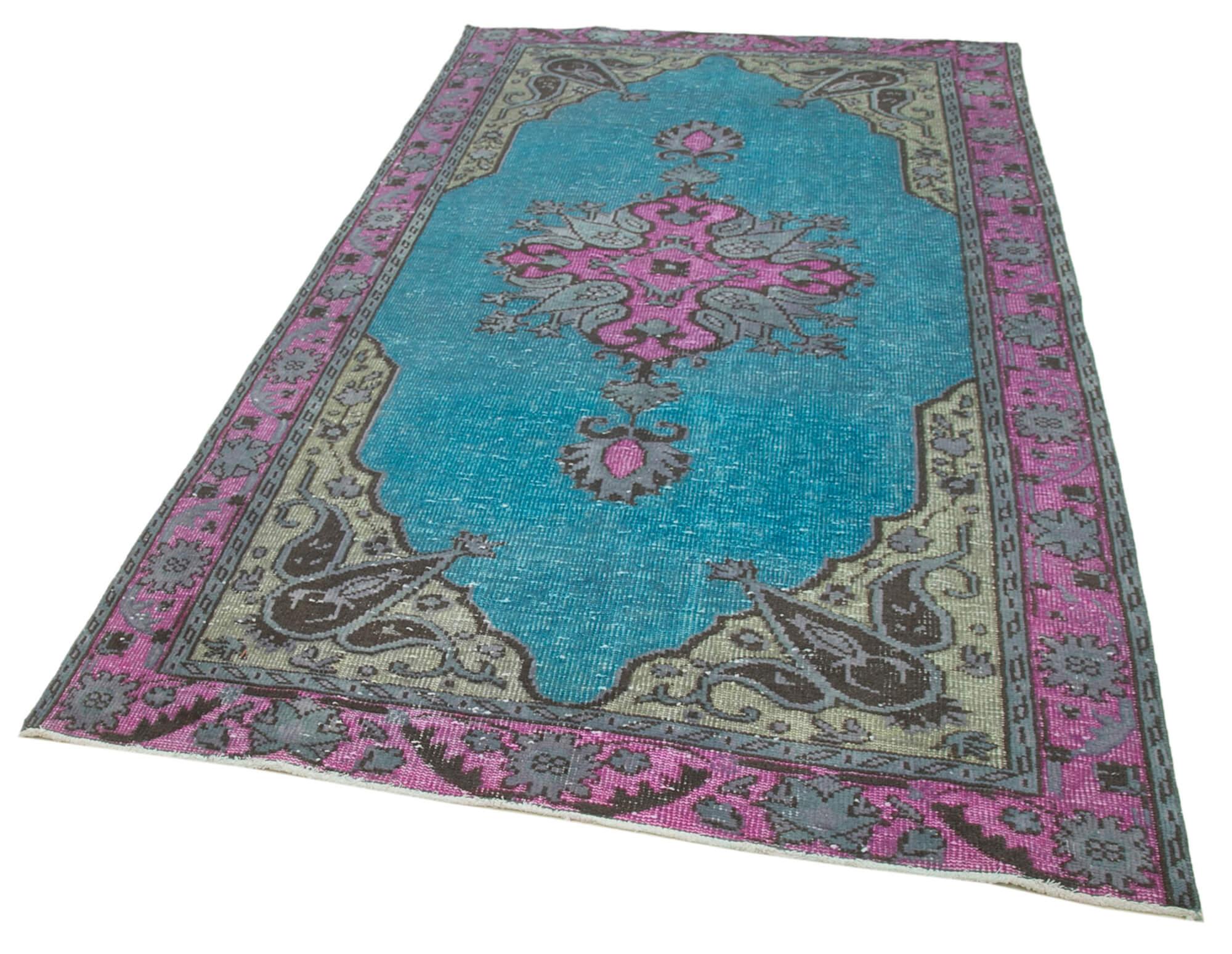 5 x 9 Fuchsia Over Dyed Rug - 473