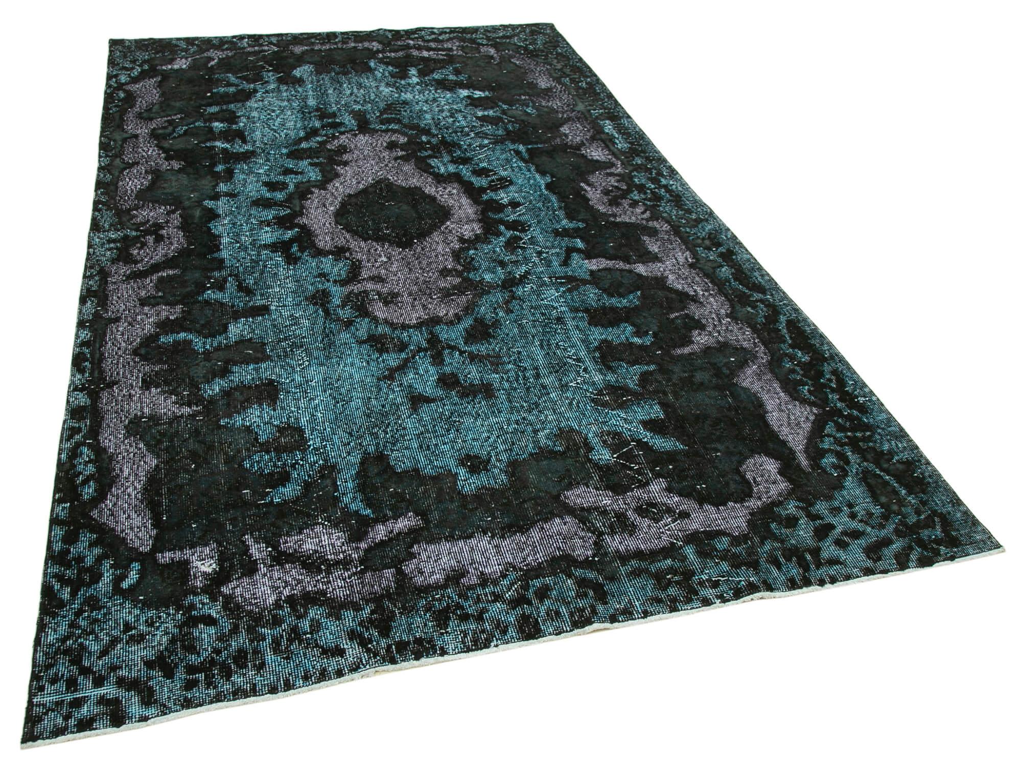 6 x 10 Black Over Dyed Rug - 469