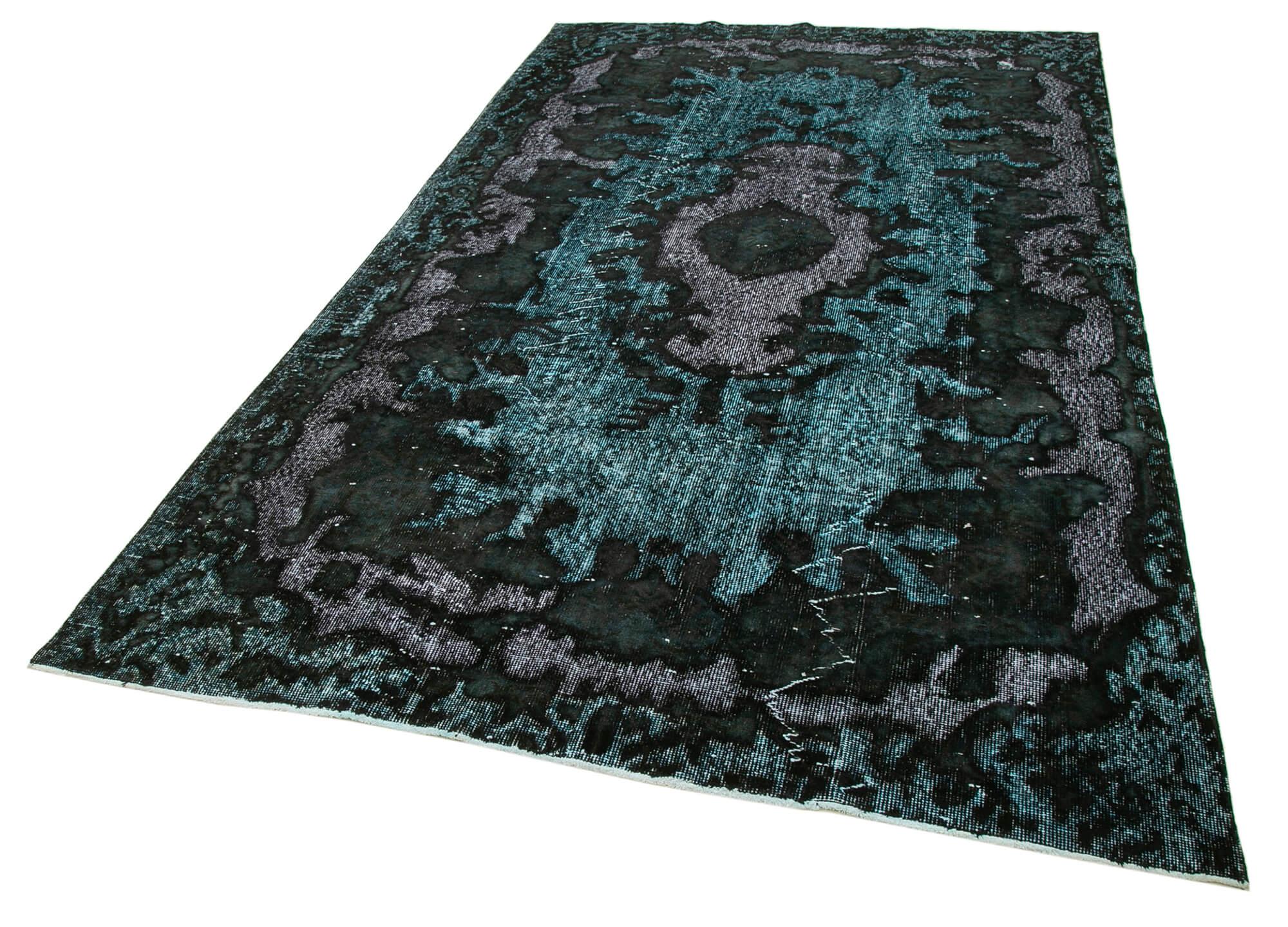 6 x 10 Black Over Dyed Rug - 469