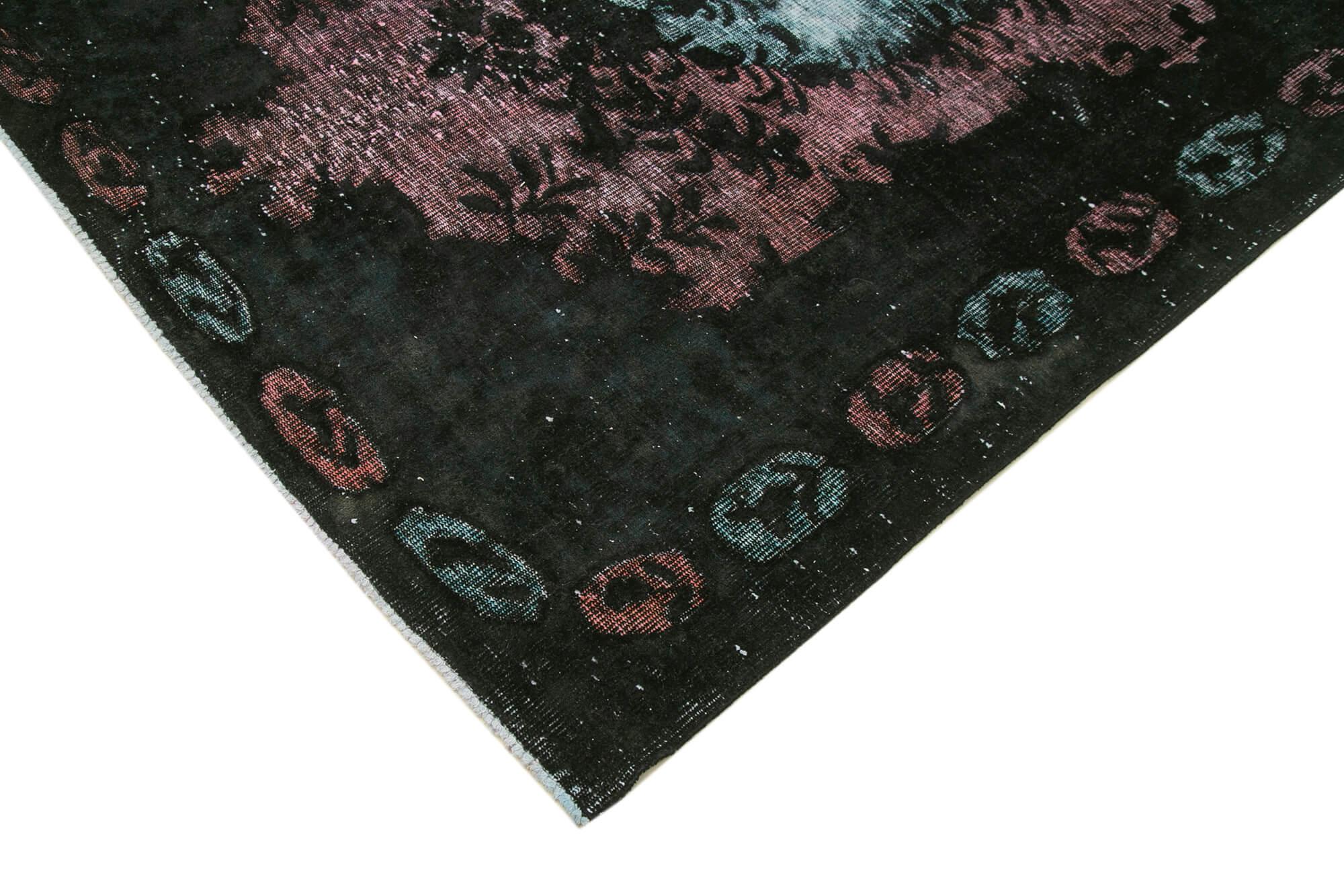 6 x 9 Black Over Dyed Rug - 479