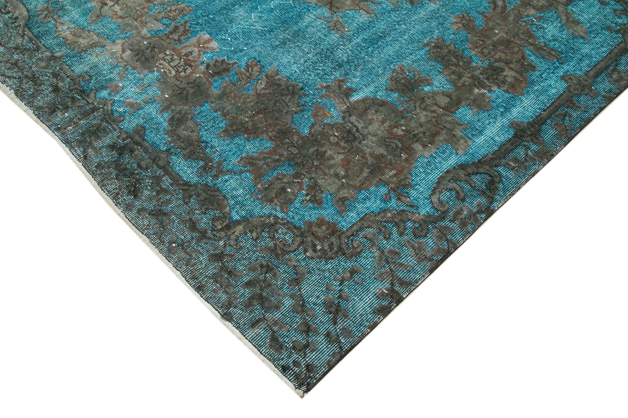 6 x 10 Turquoise Over Dyed Rug - 478