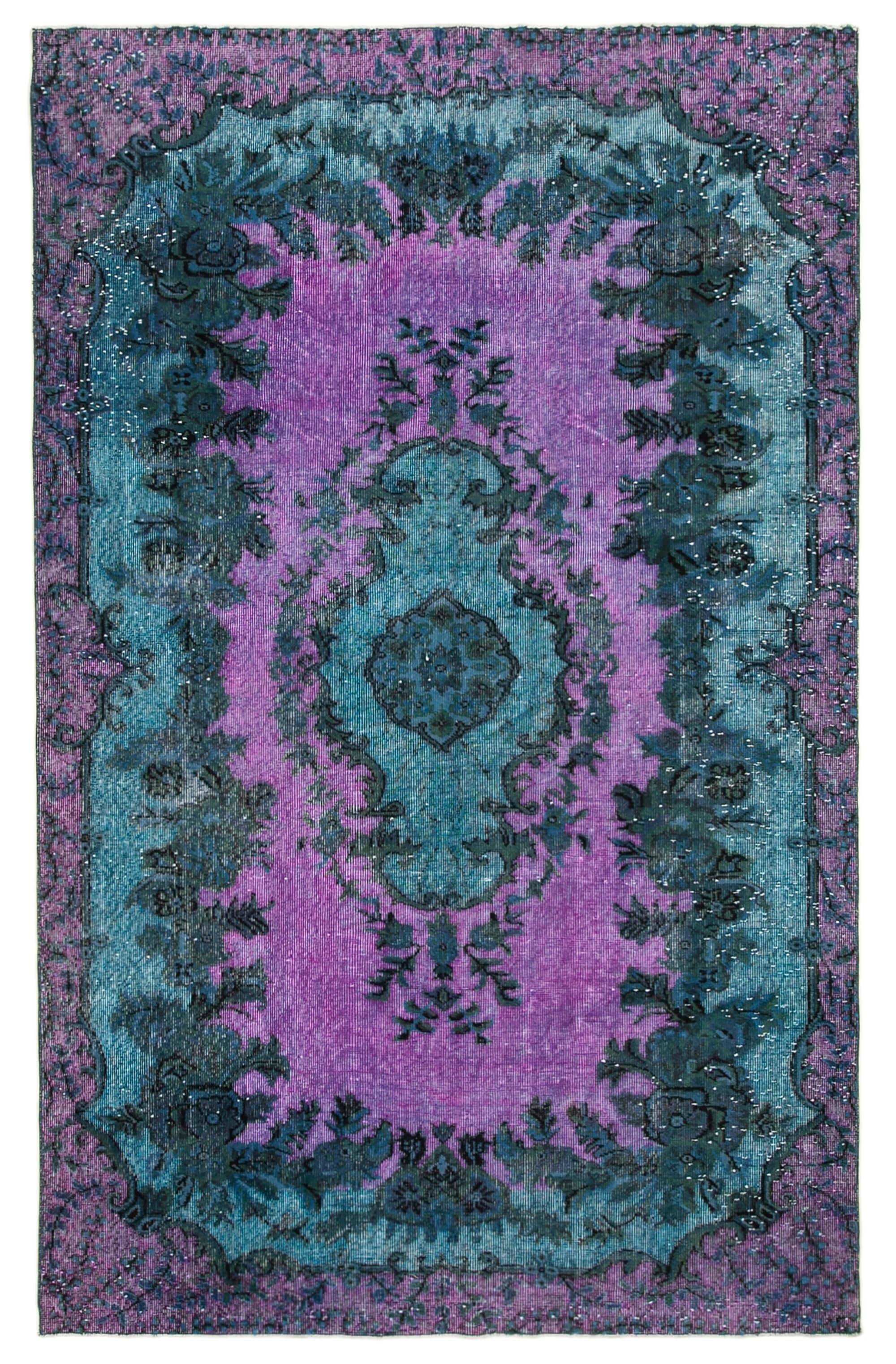 6 x 9 Blue Over Dyed Rug - 477