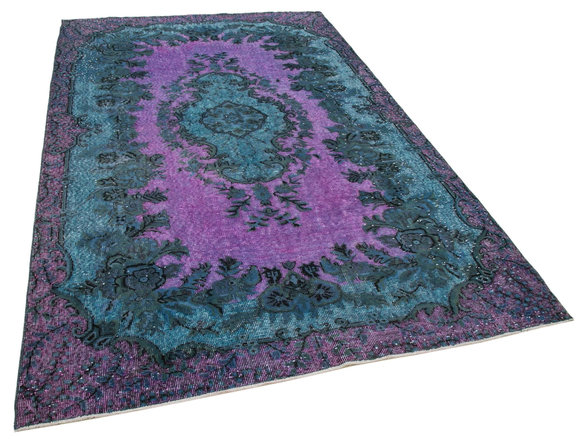 6 x 9 Blue Over Dyed Rug - 477