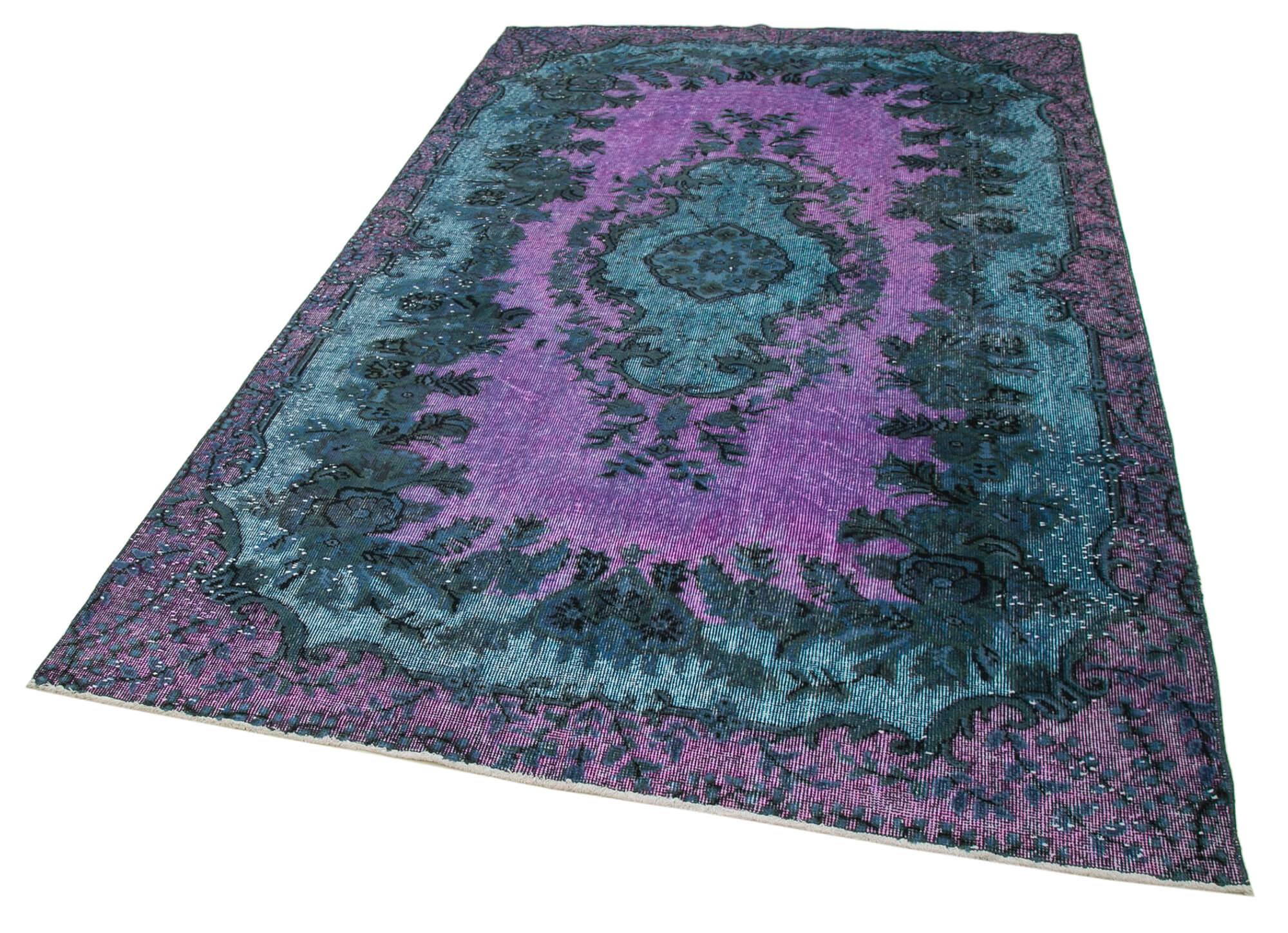 6 x 9 Blue Over Dyed Rug - 477