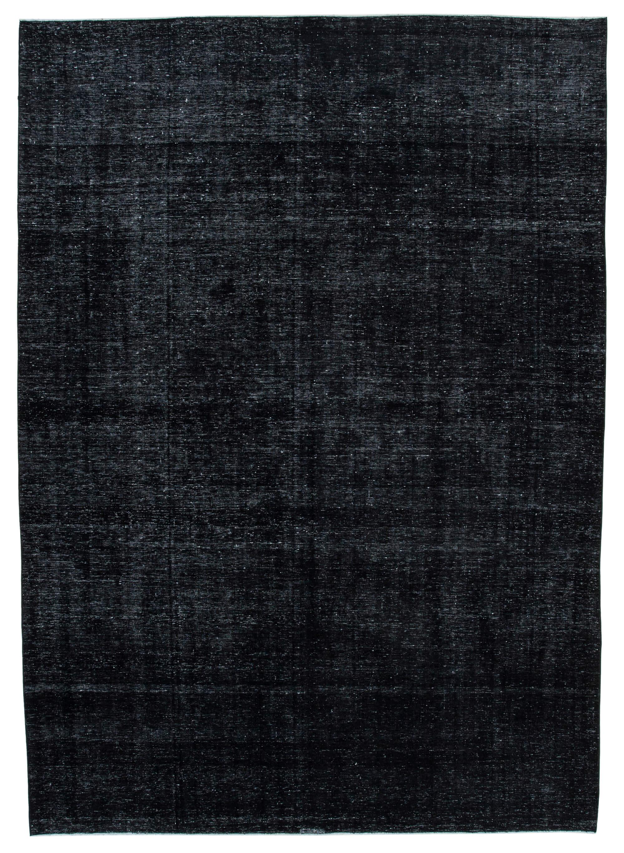 9 x 12 Black Overdyed Large Area Rug - 433